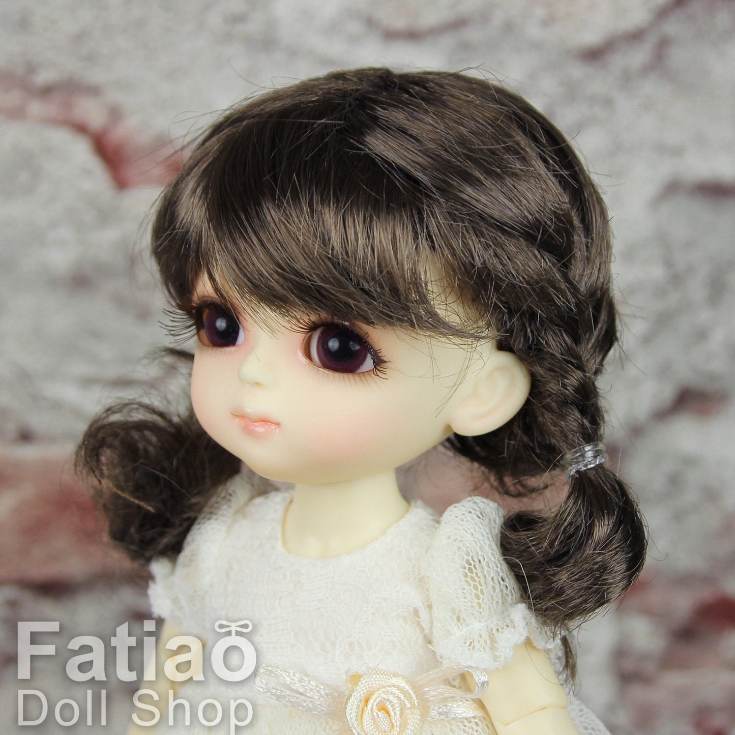 Fatiao - BJD Dollfie Lati Yellow Pukifee 5-6" Doll Wig - umber