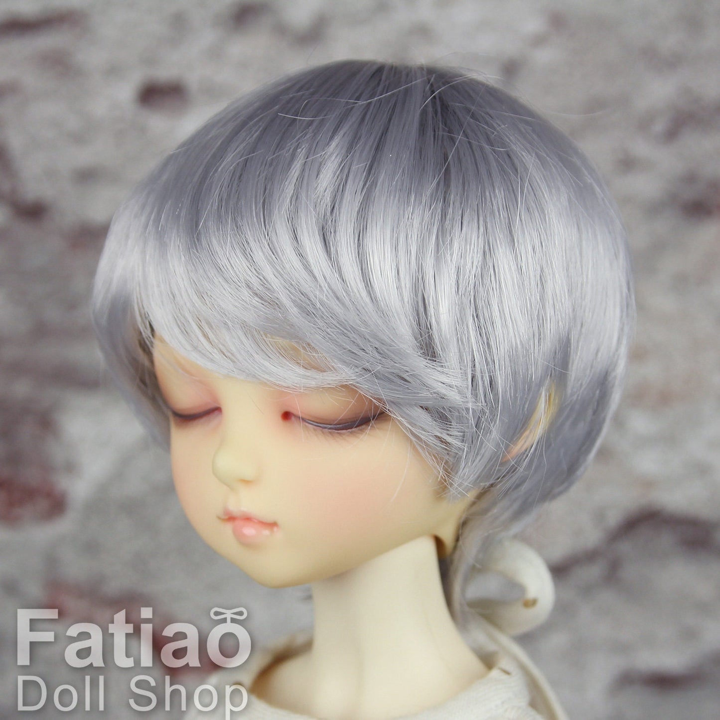 Fatiao - New Dollfie MSD Kaye Wiggs 1/4 BJD Size 7-8 inch Dolls Wig - Gray