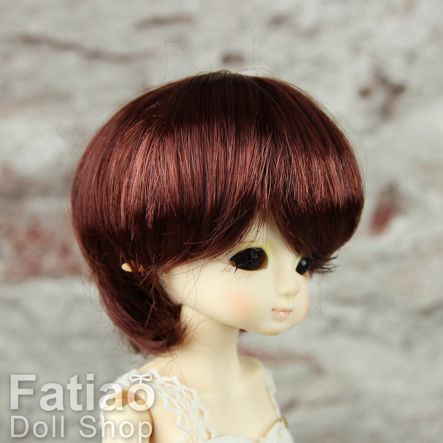 Fatiao - New Dollfie little pullip DAL Nendoroid BJD Dolls Wig - size 4-5" - Chocolate
