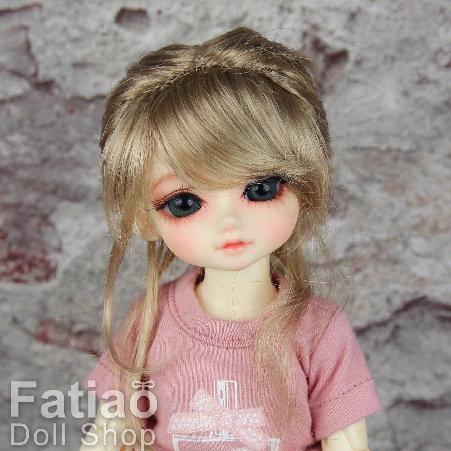 Fatiao - New Dolls Wig Dollfie Yo-SD 1/6 BJD 6-7" - Baby Brown