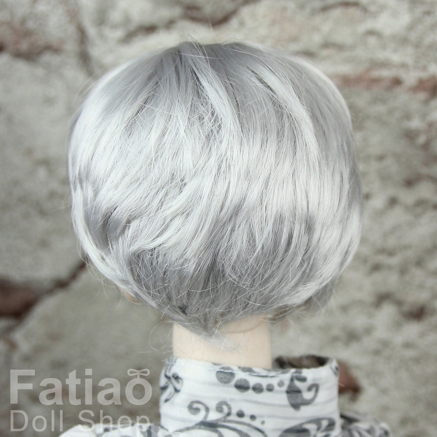 Fatiao - New Dollfie SD 1/3 BJD Dolls Wig size 8-9" - Silver gray