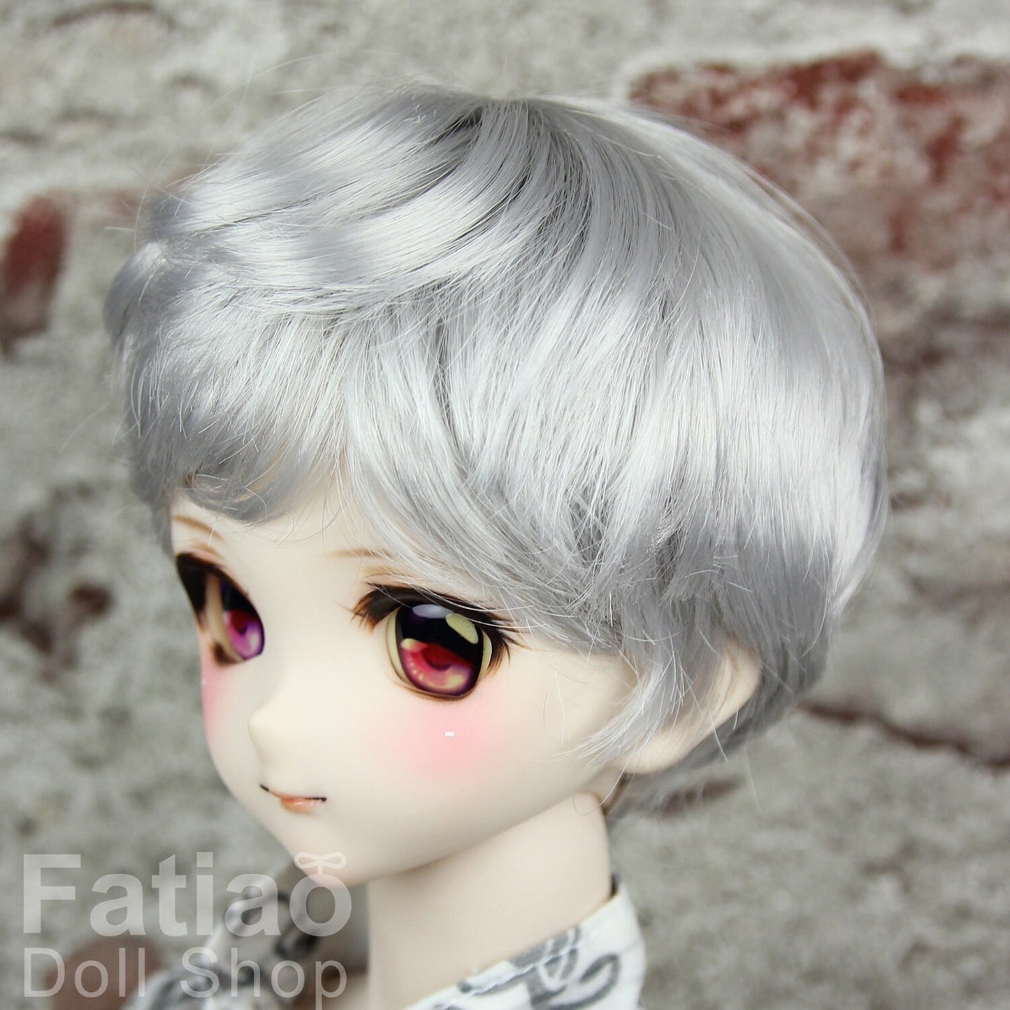 Fatiao - New Dollfie SD 1/3 BJD Dolls Wig size 8-9" - Silver gray