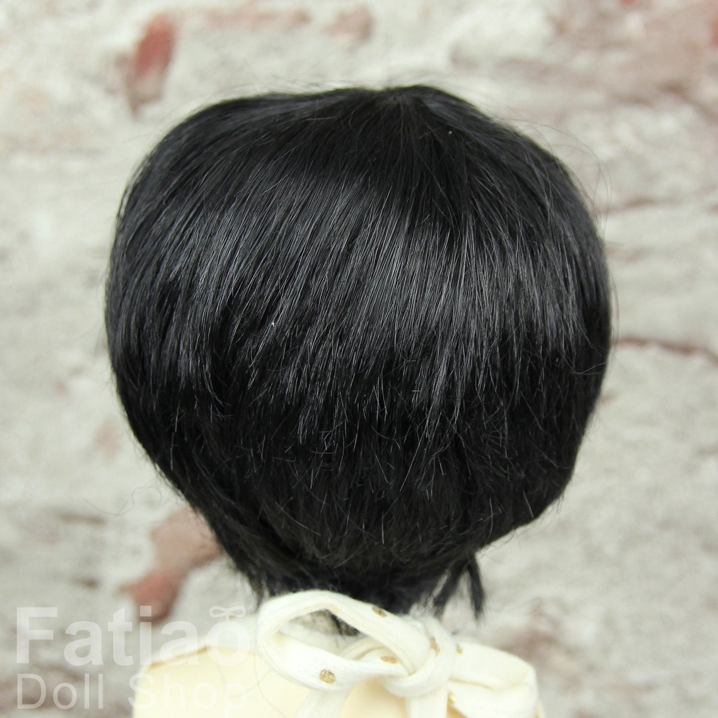 Fatiao - New Dollfie MSD Kaye Wiggs 1/4 BJD Size 7-8 inch - Black Dolls Wig