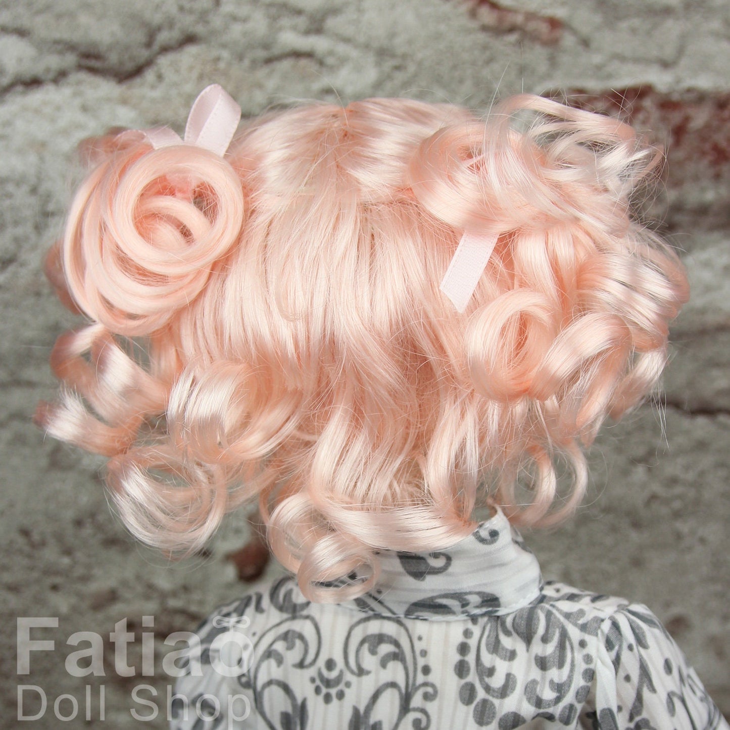 Fatiao - New Dollfie SD 1/3 BJD Dolls Wig size 8-9" - Light Pink