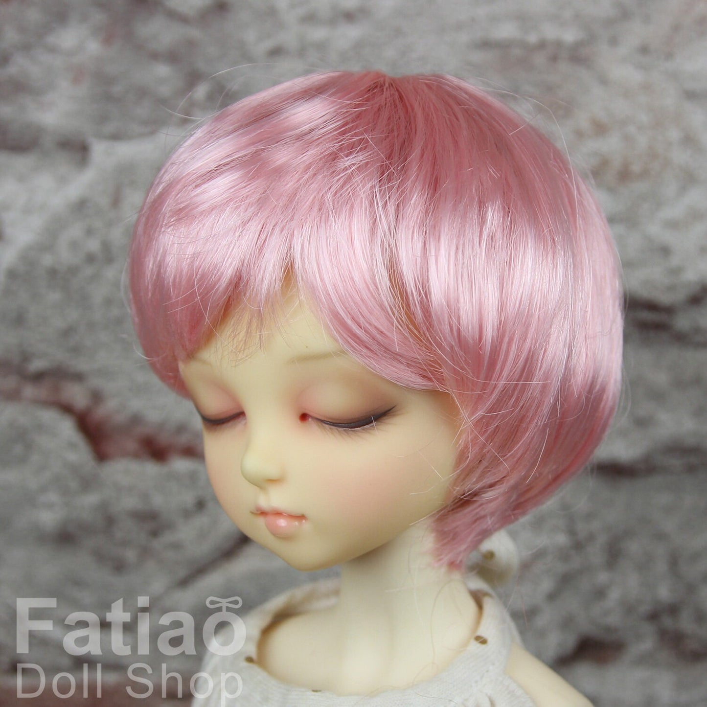 Fatiao - New Dollfie MSD Kaye Wiggs 1/4 BJD Size 7-8 inch Dolls Wig Pink