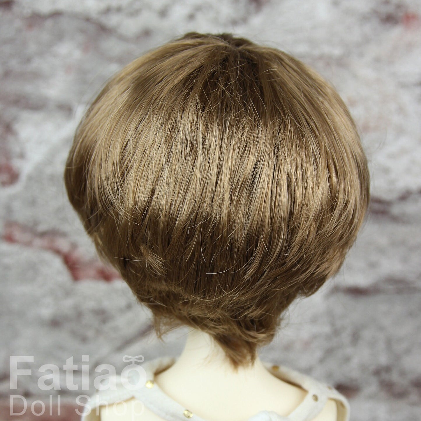 Fatiao - New Dollfie MSD Kaye Wiggs 1/4 BJD Size 7-8 inch Dolls Wig - Latte