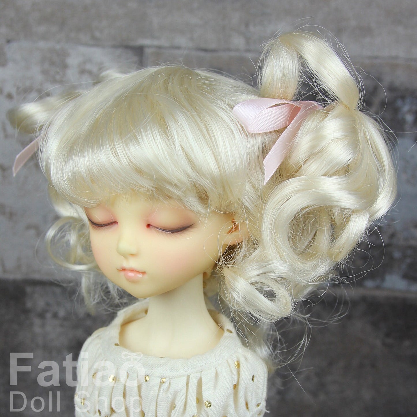 Fatiao - New Dollfie MSD Kaye Wiggs 1/4 BJD Size 7-8 inch - Blonde Dolls Wig