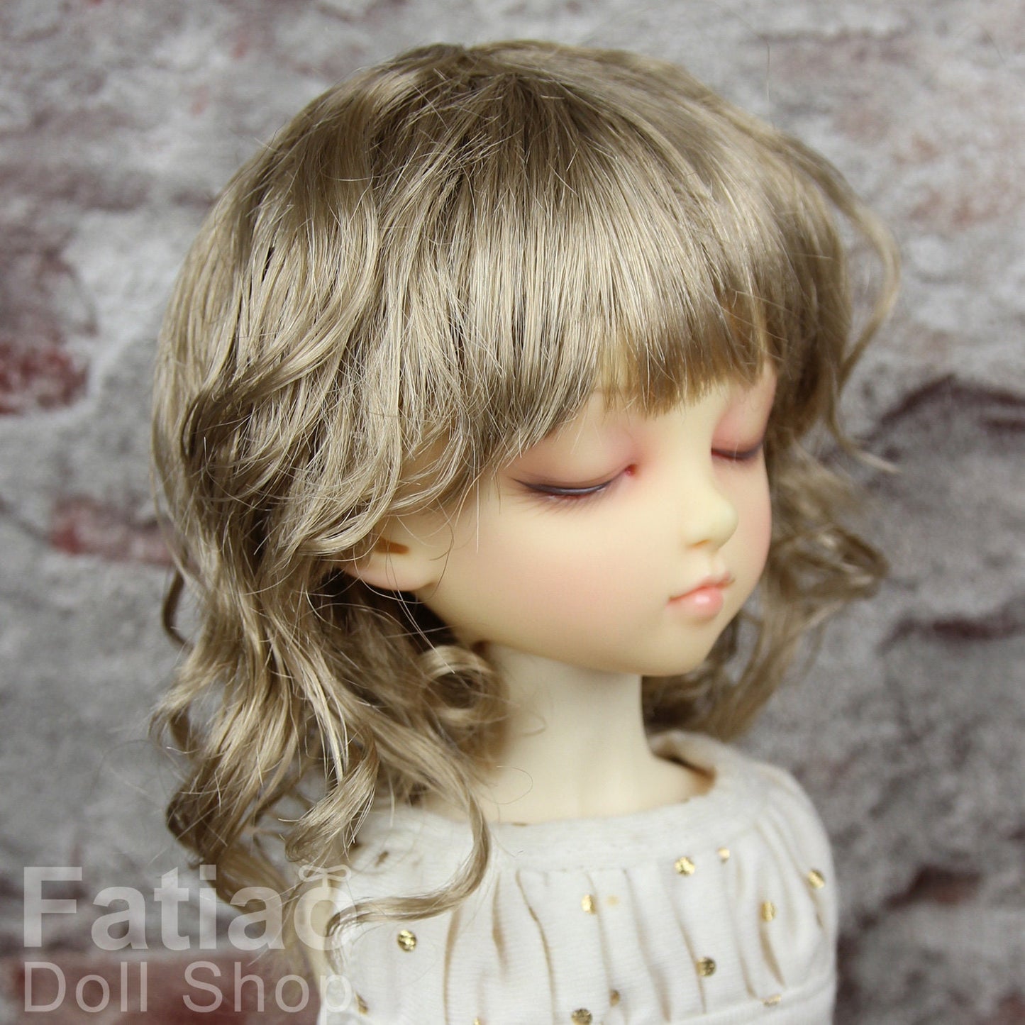 Fatiao - New Dollfie MSD Kaye Wiggs 1/4 BJD Size 7-8 inch - Baby Brown Dolls Wig
