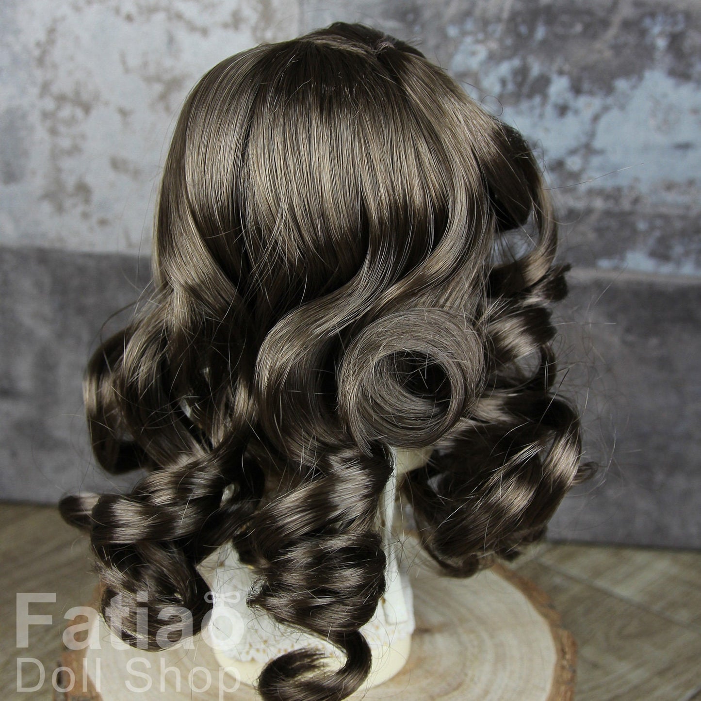 Fatiao - New Dollfie MSD Kaye Wiggs little darling doll 1/4 BJD Size 7-8 inch Dolls Wig - umber