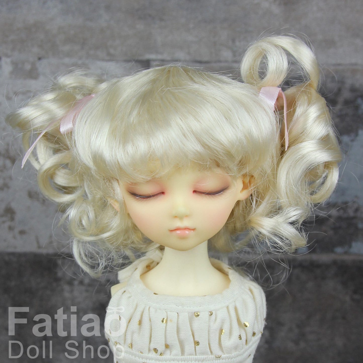 Fatiao - New Dollfie MSD Kaye Wiggs 1/4 BJD Size 7-8 inch - Blonde Dolls Wig