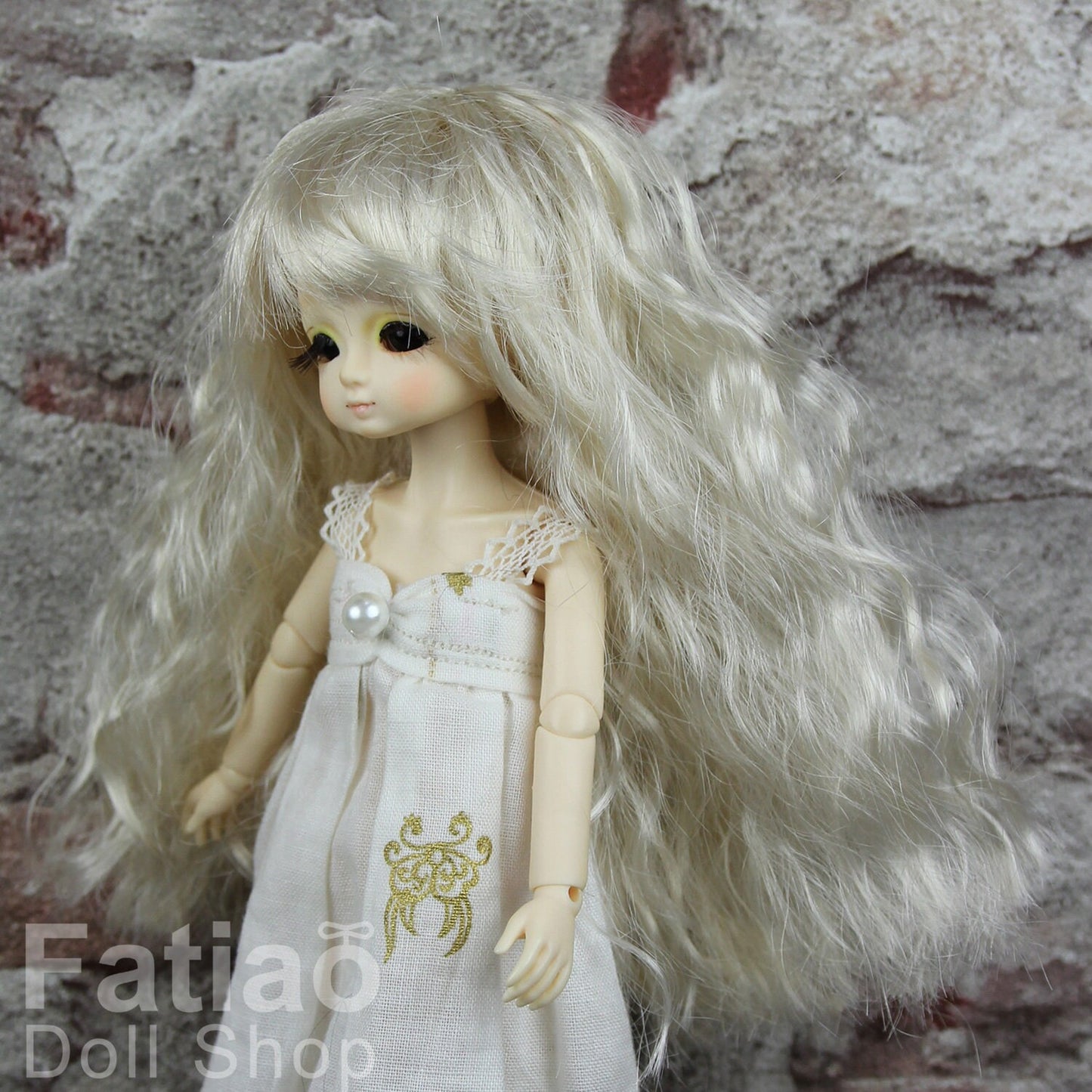 Fatiao - New Dollfie little pullip DAL Nendoroid BJD Dolls Wig - size 4-5" - Blonde