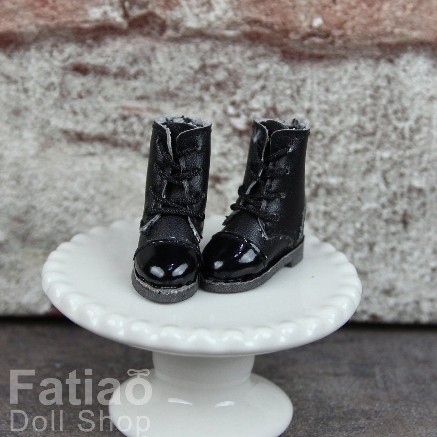 Fatiao - New OB11 Obitsu 11 Cu-poche 1/12 BJD Nendoroid GSC Blythe OB22 pullip doll Lace-up boots shoes