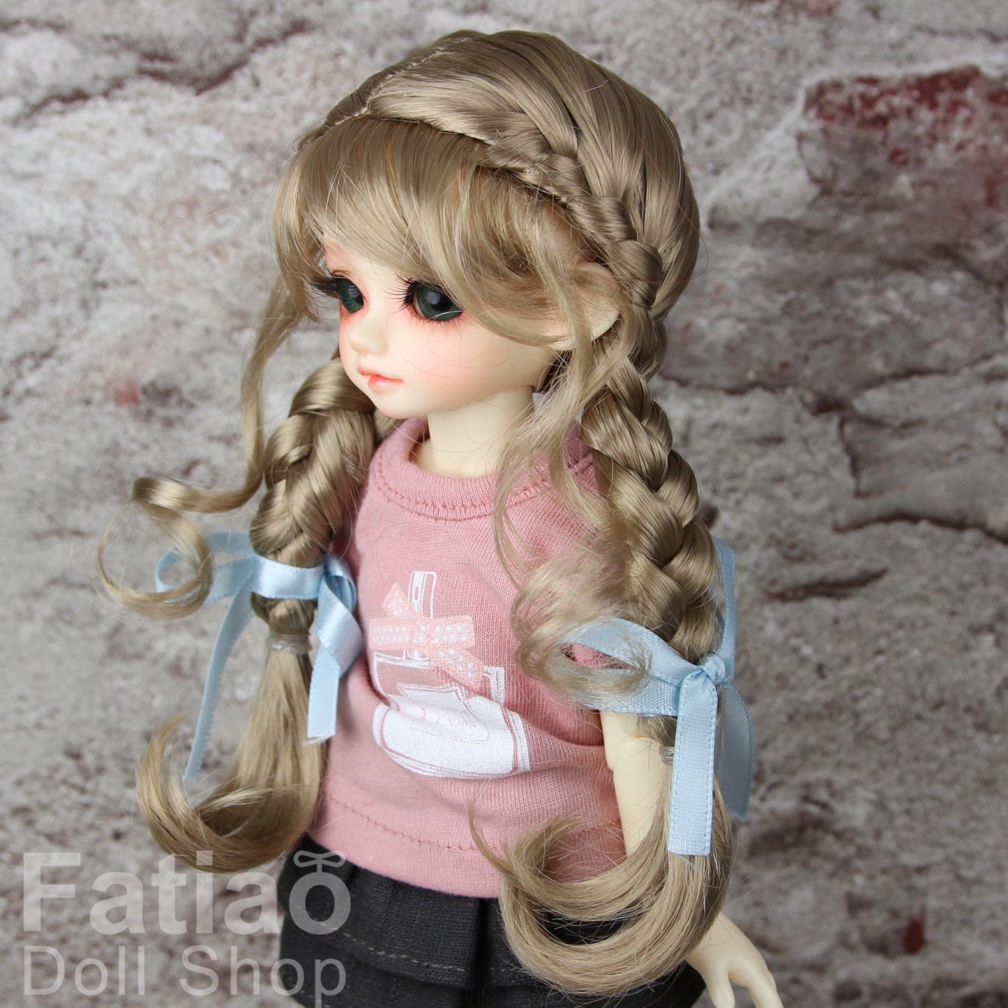 Fatiao - New Dolls Wig Dollfie Yo-SD 1/6 BJD 6-7" size - baby Brown
