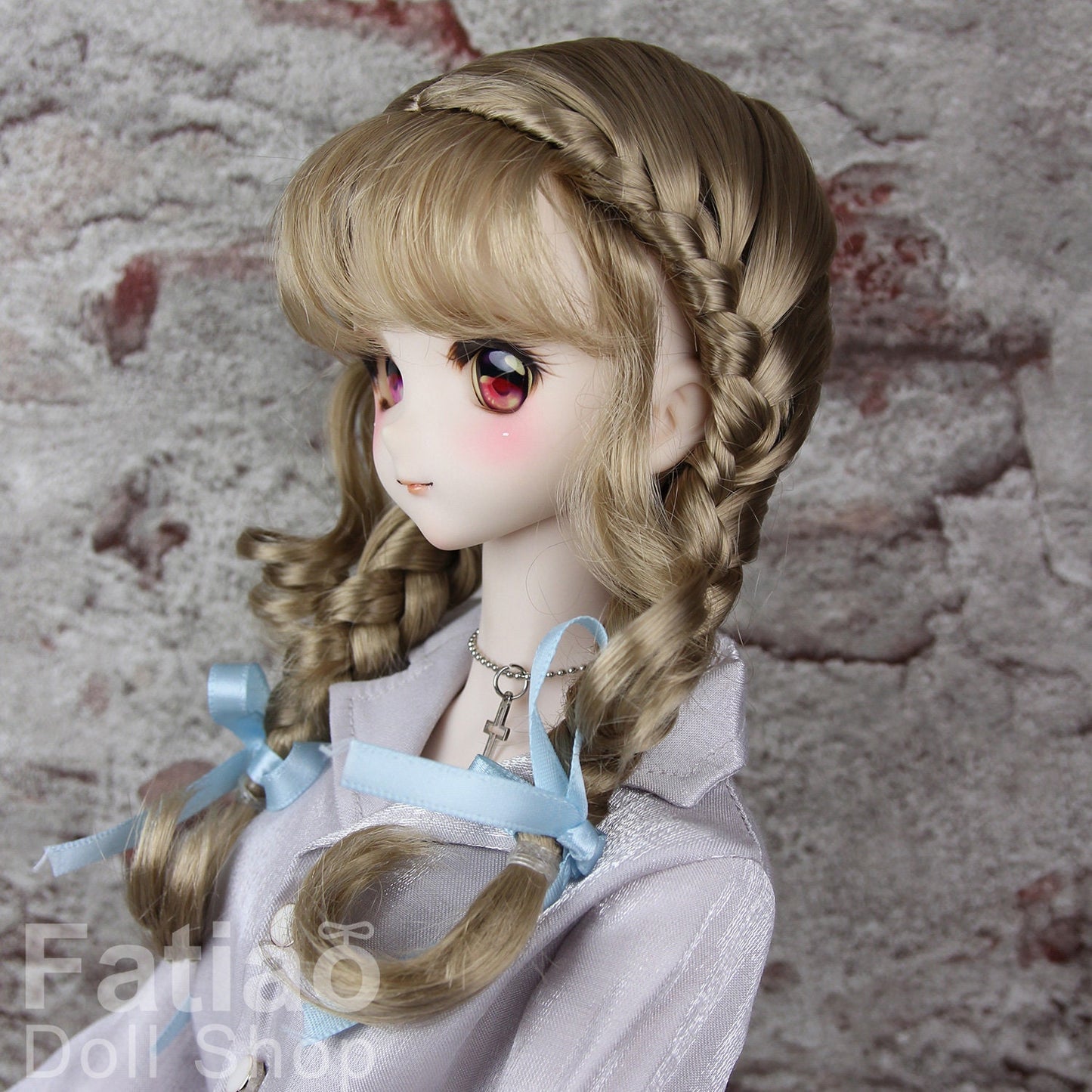 Fatiao - New Dollfie SD 1/3 BJD Dolls Wig size 8-9" - baby Brown