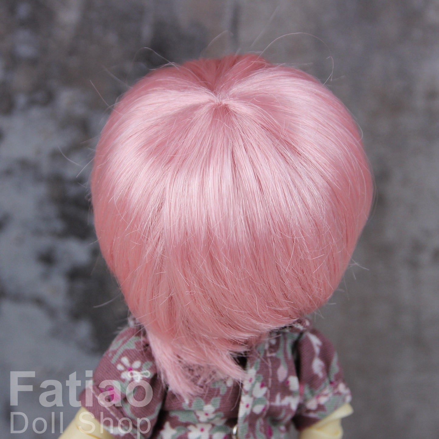 Fatiao - Dollfie Lati Yellow Pukifee 5-6" Angel Doll Wig Pink