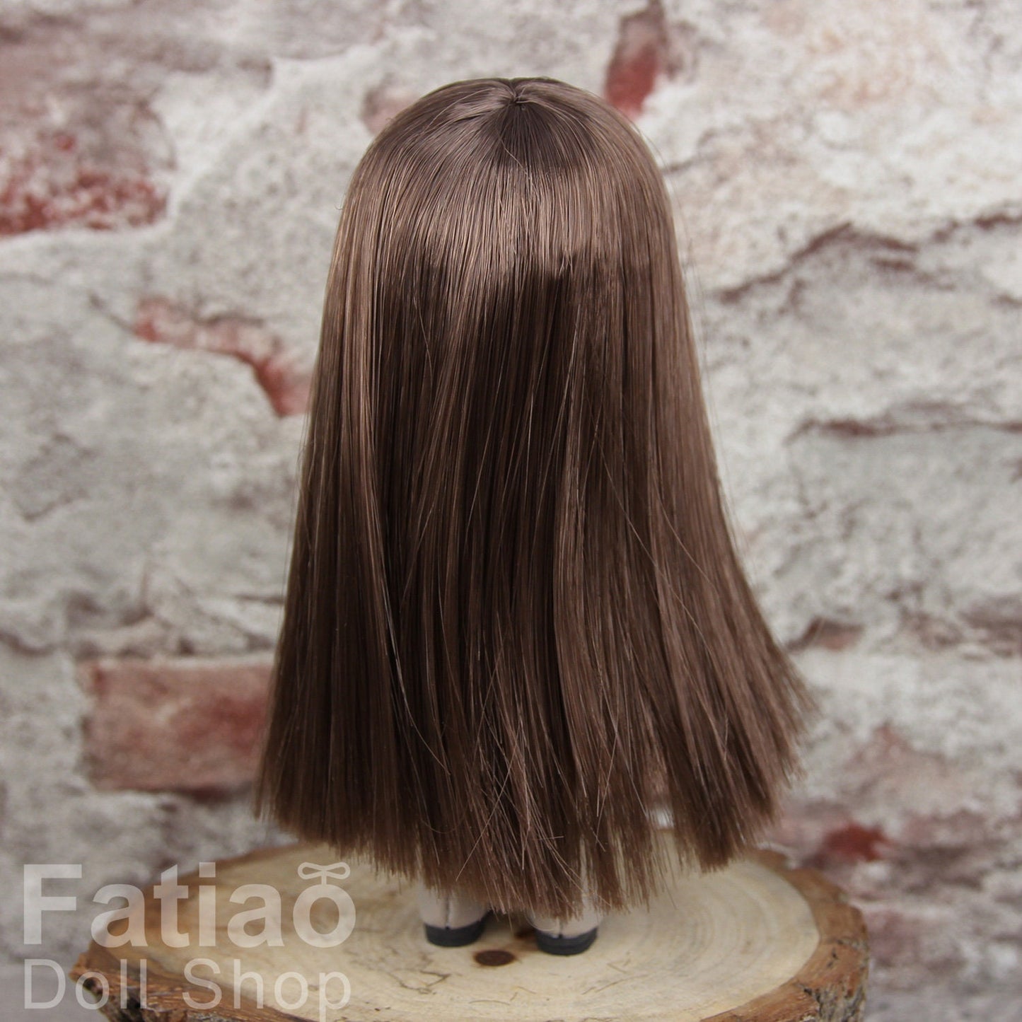 Fatiao - New BJD Dollfie pukipuki brownie 3-4" Doll Wig - Brown
