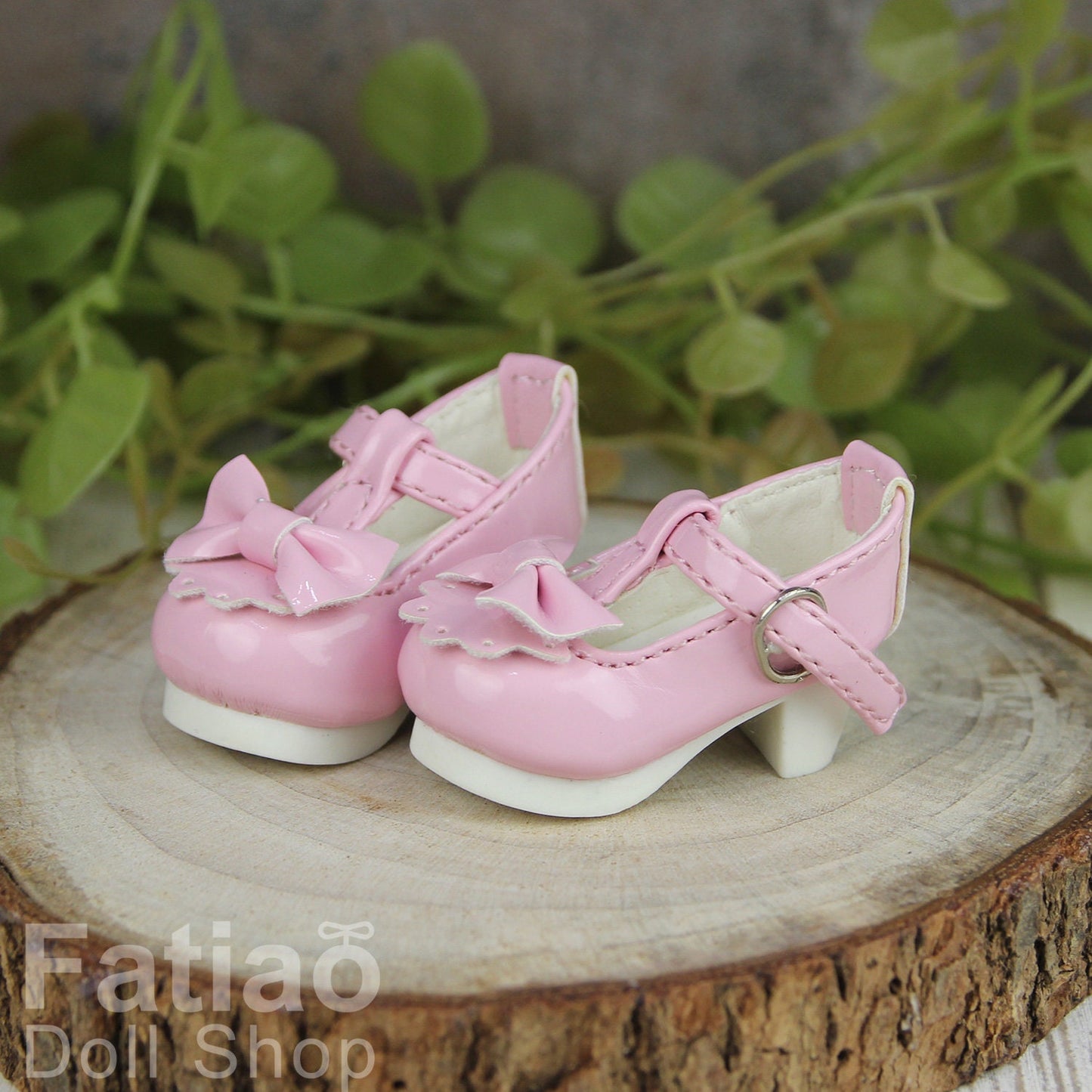 Fatiao - New Dollfie Yo-SD 1/6 BJD Doll High Heeled Shoes - Pink (Size 4.5cm)