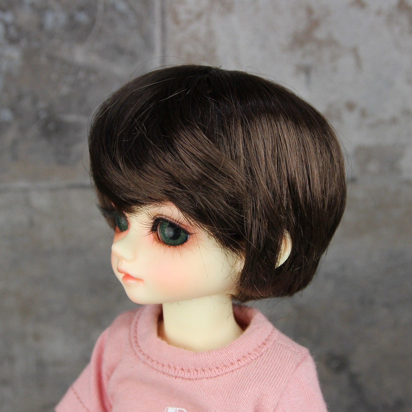 Fatiao - New Dollfie Yo-SD 1/6 BJD - Dolls Wig 6-7 inch - Dark Brown