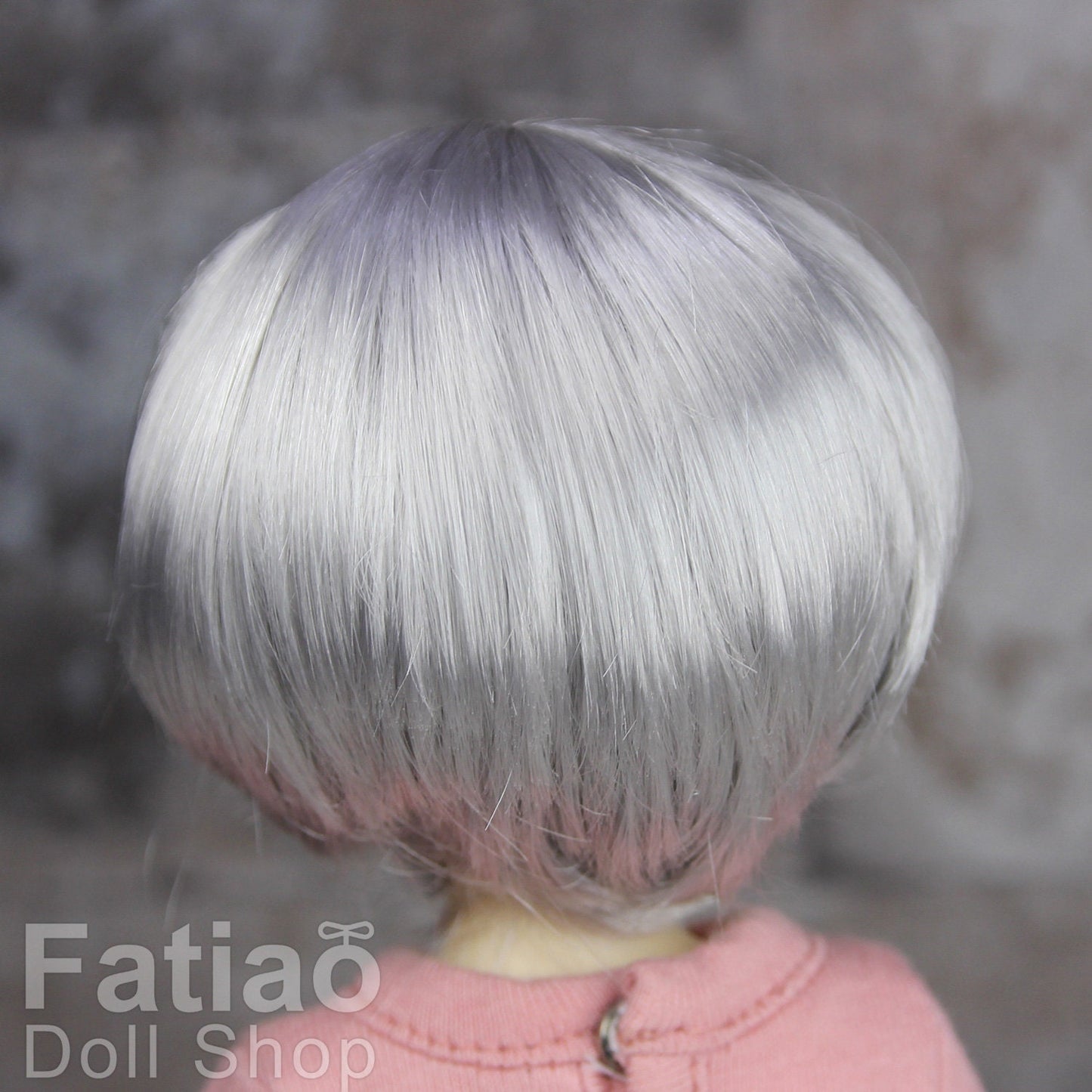 Fatiao - New Dollfie Yo-SD 1/6 BJD - Dolls Wig 6-7 inch - Gray