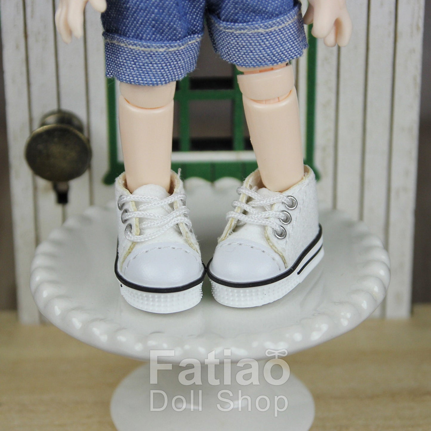Fatiao - New OB11 Obitsu 11 Blythe 1/12 BJD doll canvas Lace-up shoes