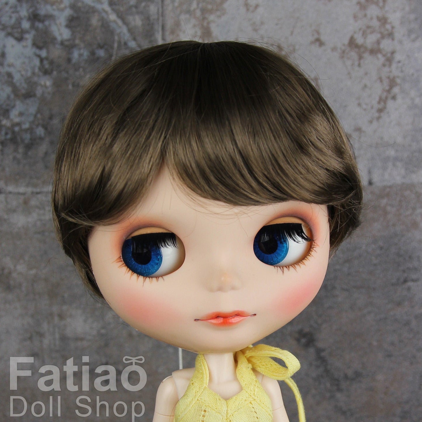 Fatiao - New Dollfie SD 1/3 BJD Volks Blythe Pullip Dolls Wig size 9-10" - umber