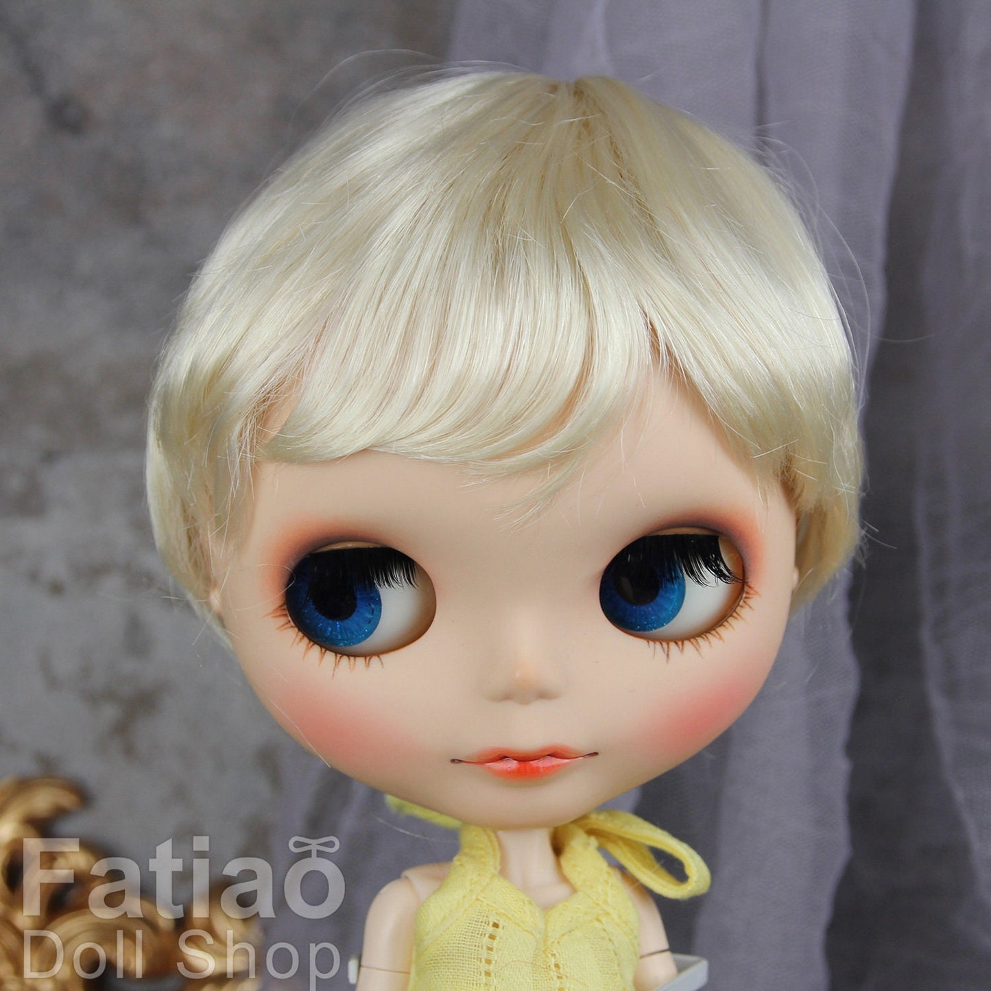 Fatiao - New Dollfie SD 1/3 BJD Volks Blythe Pullip Dolls Wig size 9-10" - Blonde