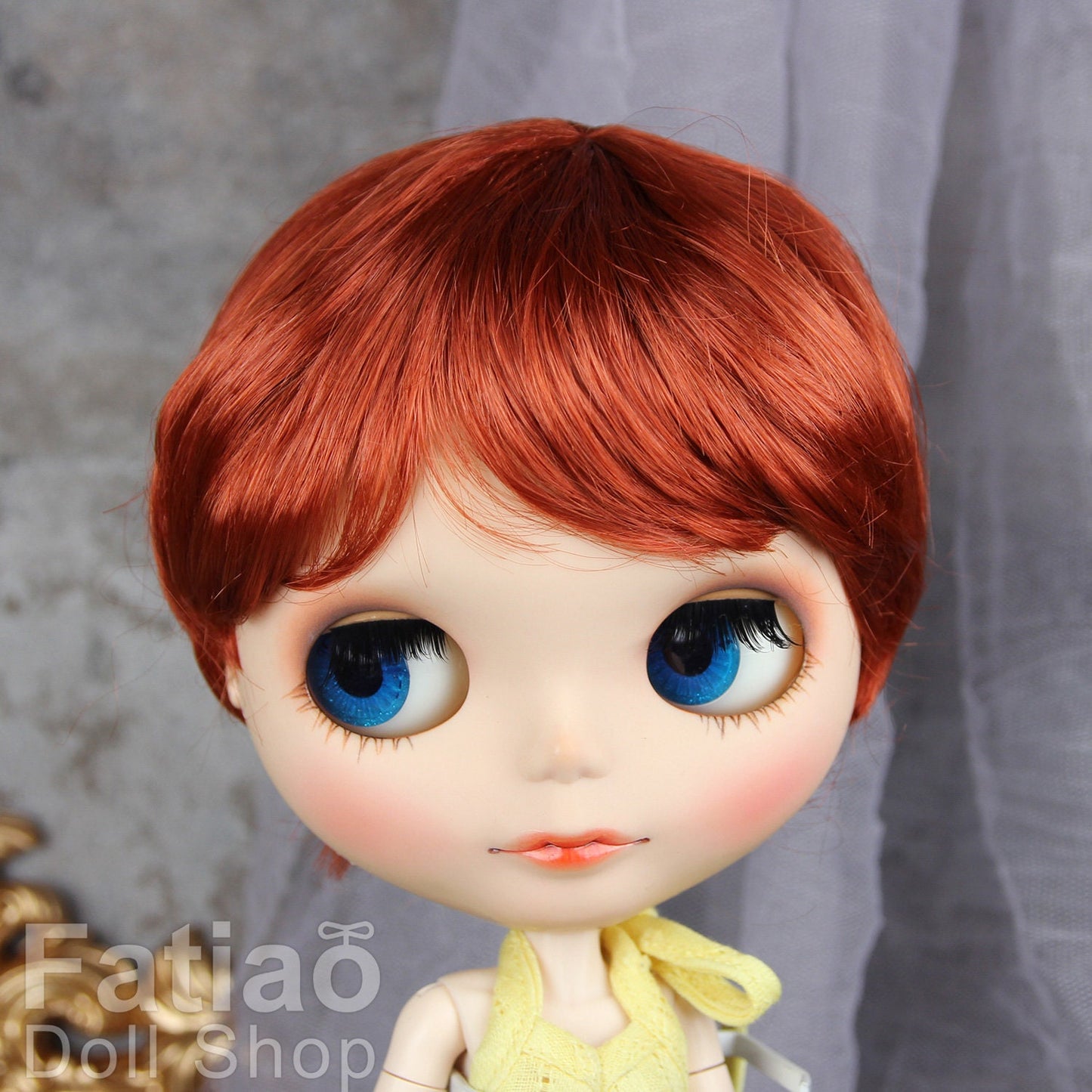Fatiao - New Dollfie SD 1/3 BJD Volks Blythe Pullip Dolls Wig size 9-10" - Carrot