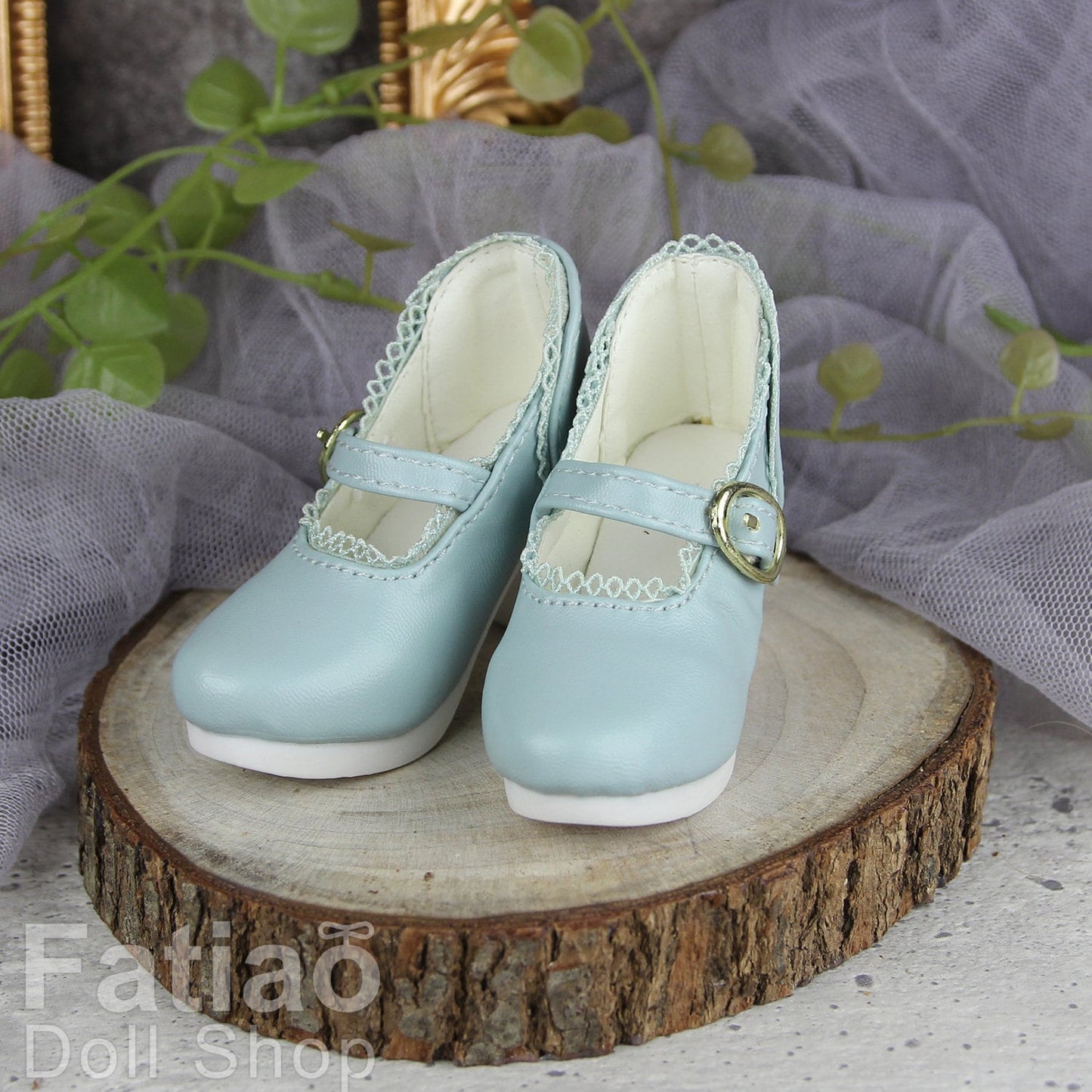 Fatiao - New 1/3 BJD Dollfie DD Dolls High heels Shoes - light Blue (Size 6cm)