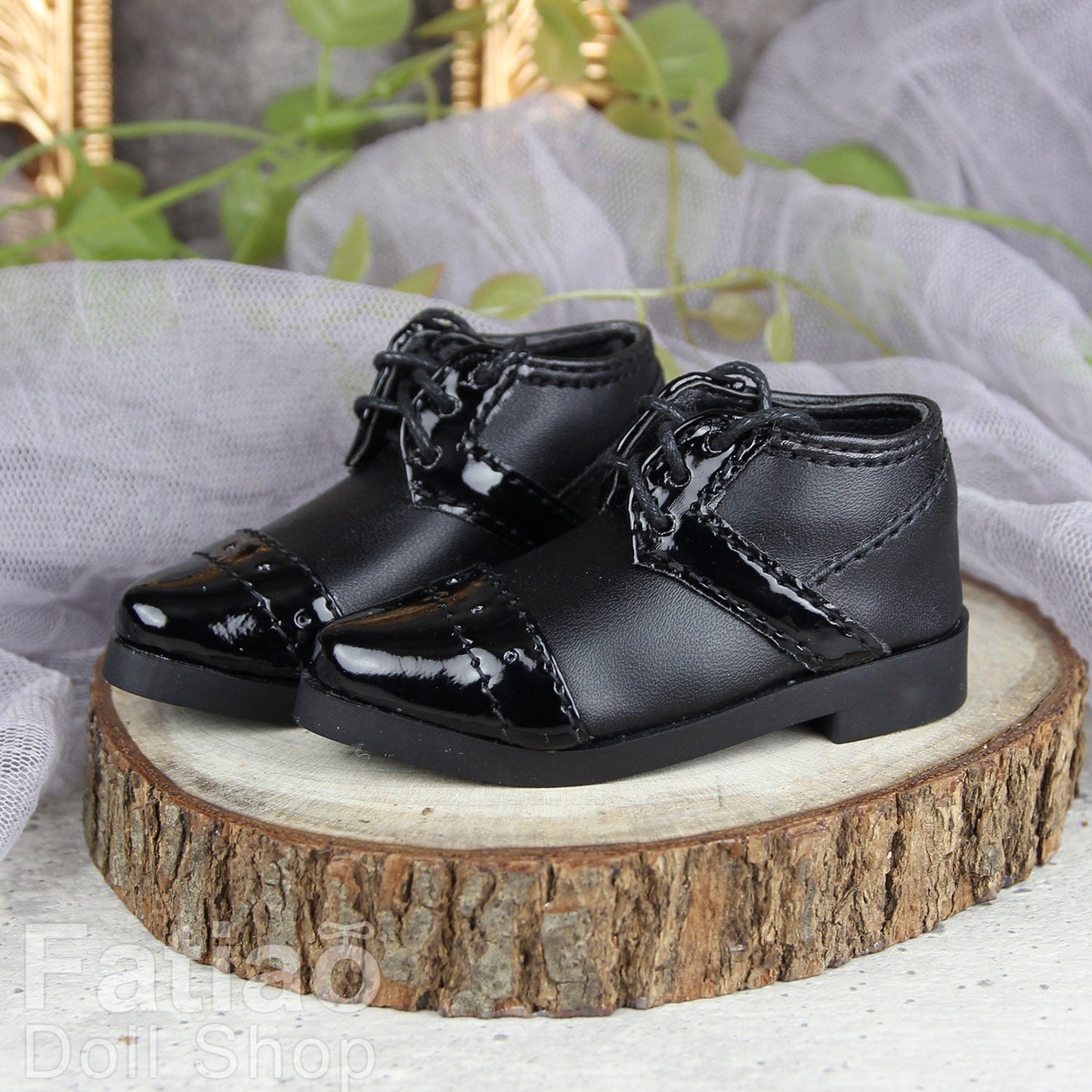 Fatiao - New 1/4 BJD Dollfie MSD Shoes - Black