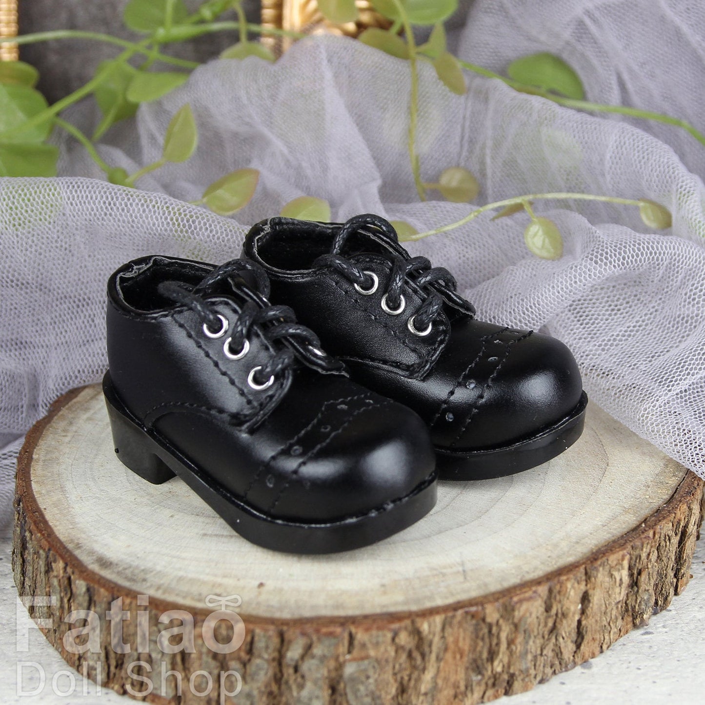 Fatiao - New 1/4 BJD MSD Dollfie Dolls Shoes - Black (Size 5.5cm)