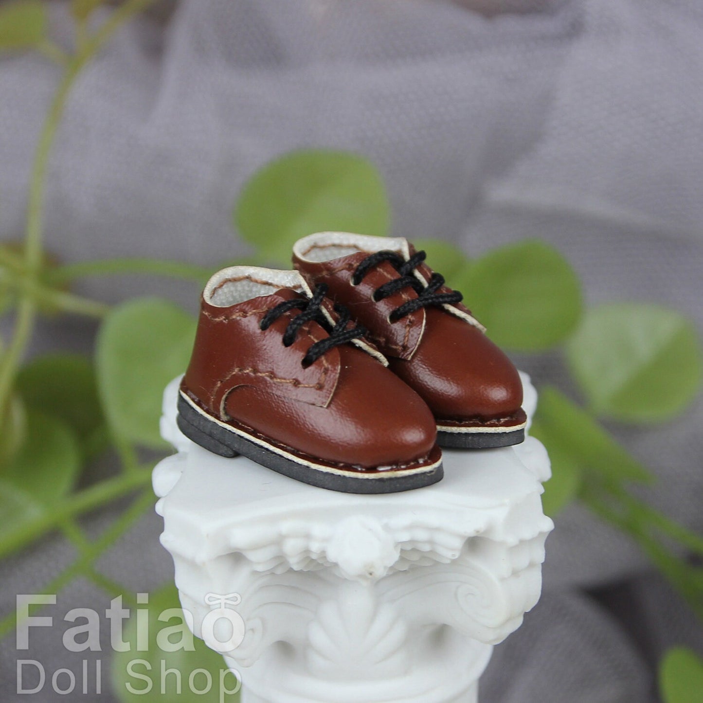 Fatiao - New OB11 Obitsu 11 Cu-poche 1/12 BJD Nendoroid GSC doll Lace-up Oxford shoes