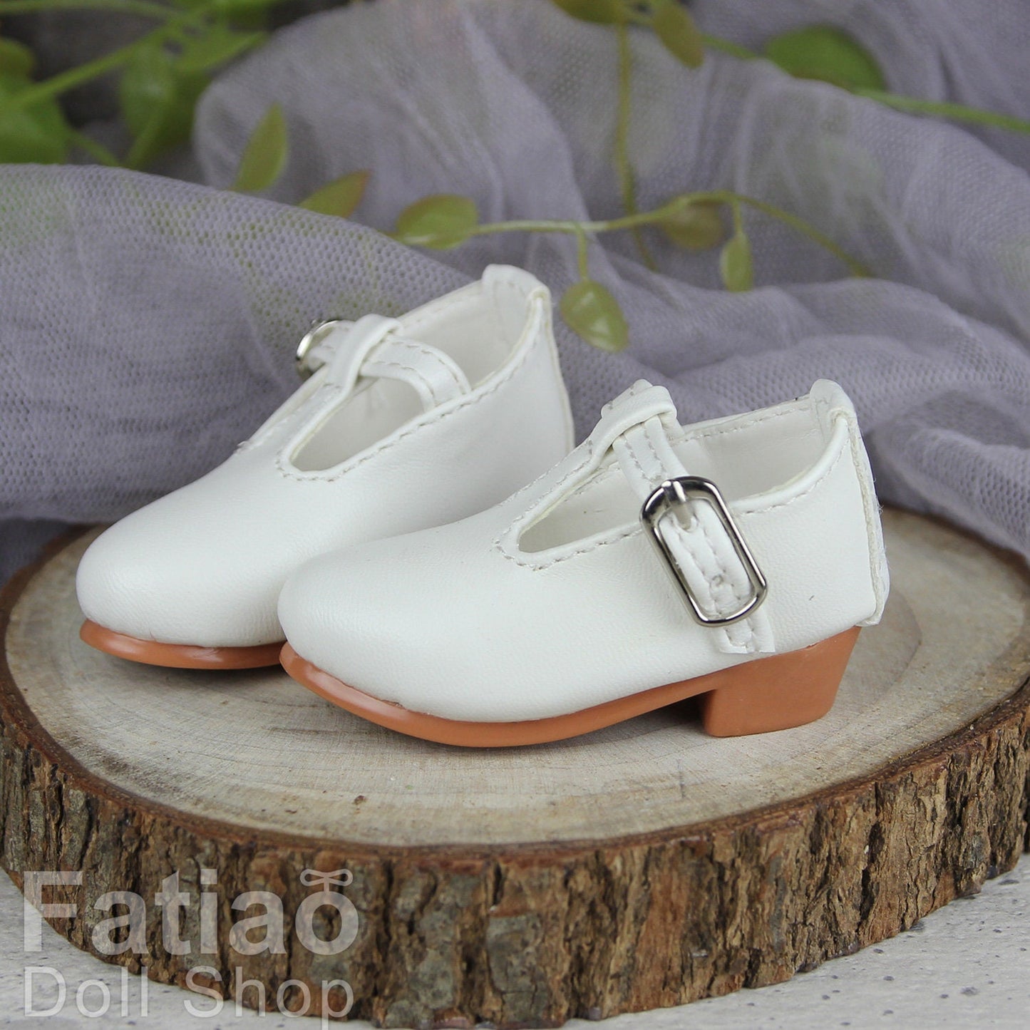 Fatiao - 1/4 BJD Mini Supper dollfie MSD Shoes - White (Size 5.5cm)