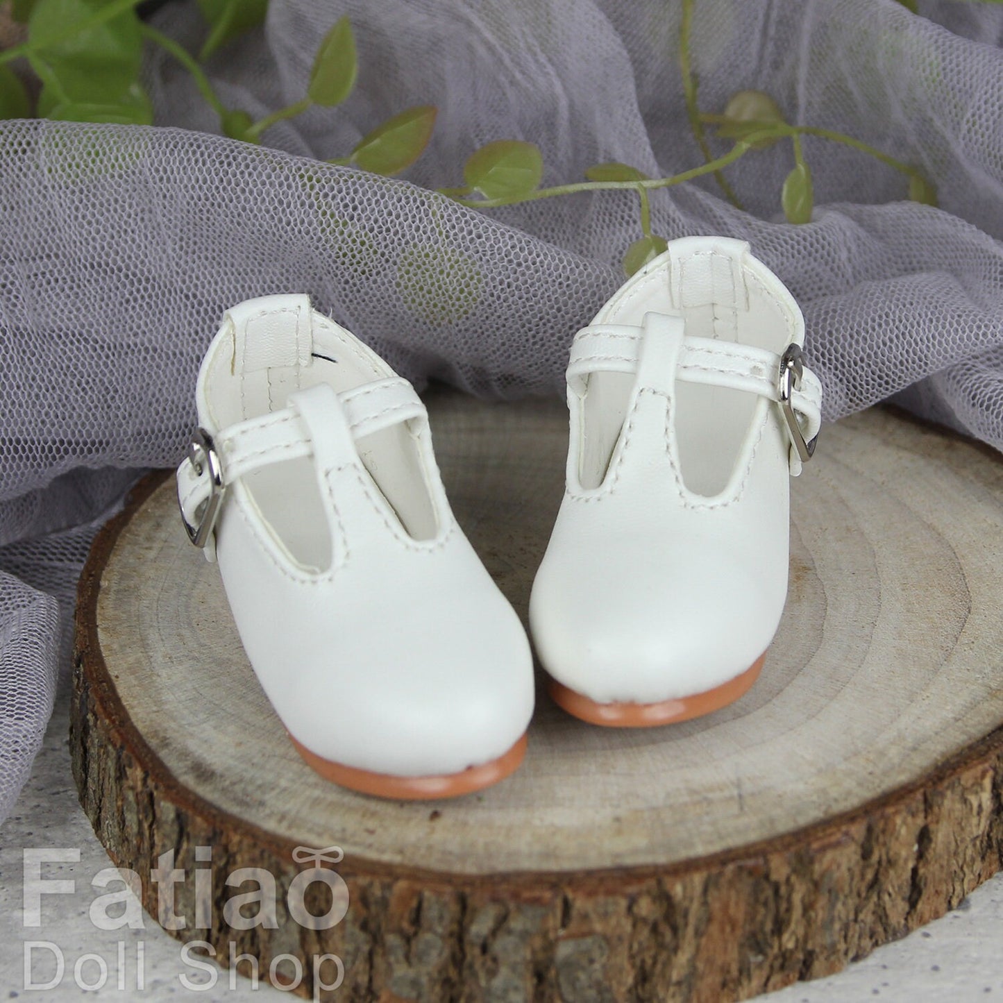 Fatiao - 1/4 BJD Mini Supper dollfie MSD Shoes - White (Size 5.5cm)