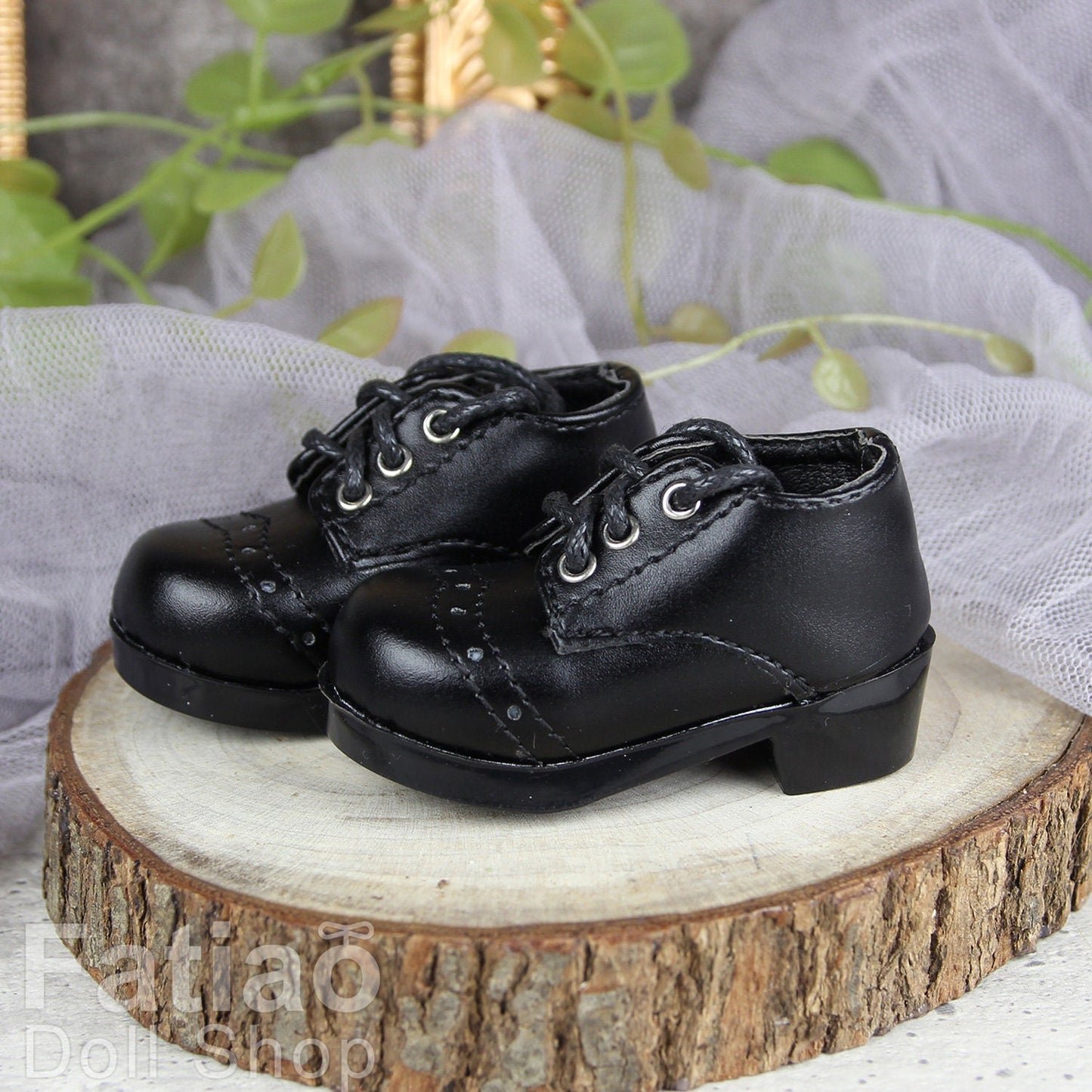 Fatiao - New 1/4 BJD MSD Dollfie Dolls Shoes - Black (Size 5.5cm)