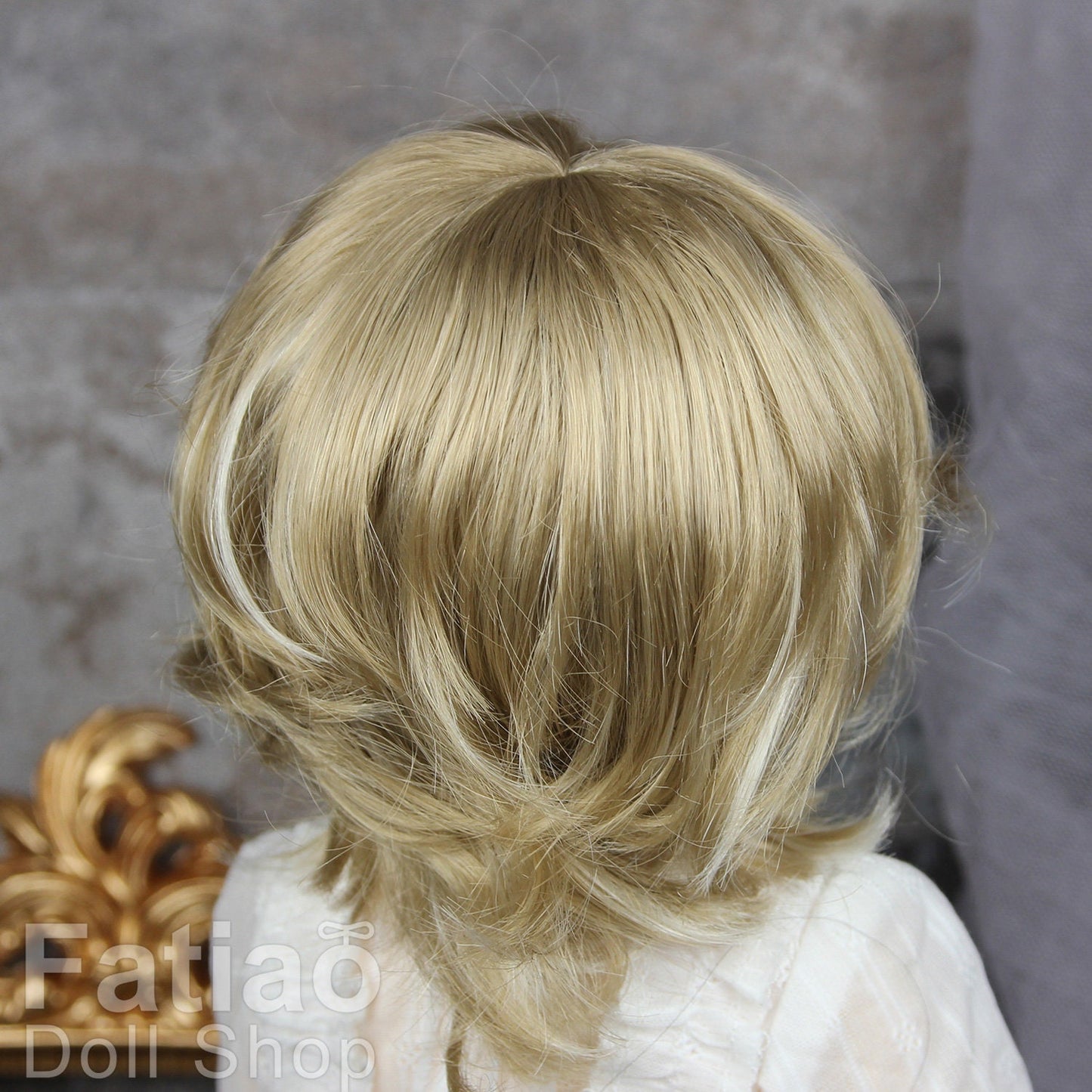 Fatiao - New Dollfie MSD Kaye Wiggs 1/4 BJD Size 7-8 inch - Latte & Blonde Dolls Wig