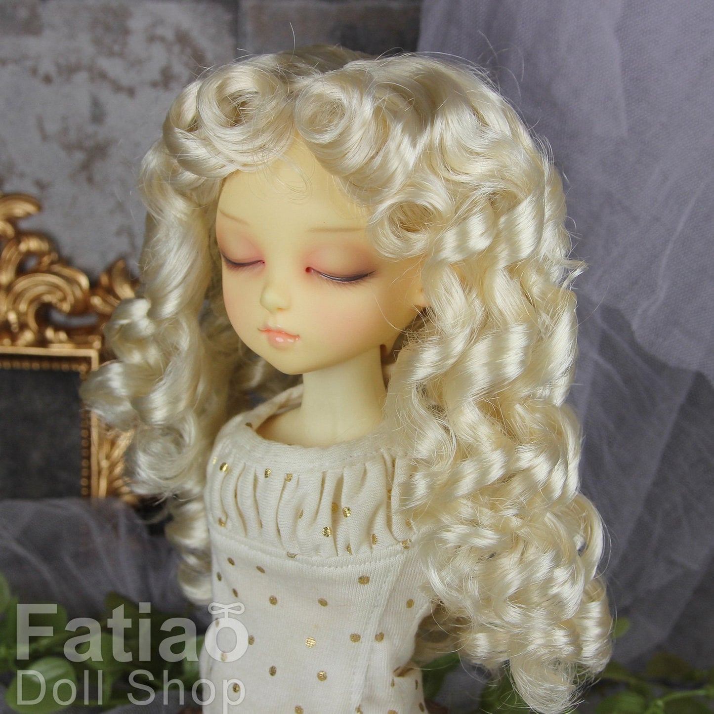 Fatiao - New Dollfie MSD Kaye Wiggs dianna effner doll 1/4 BJD Size 7-8 inch - Blonde Dolls Wig