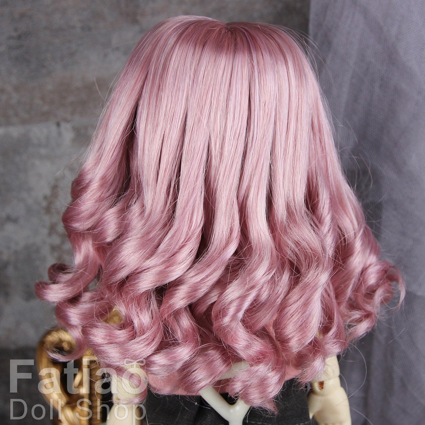 Fatiao - New Dolls Wig Dollfie Yo-SD 1/6 BJD 6-7" size - Deep Pink