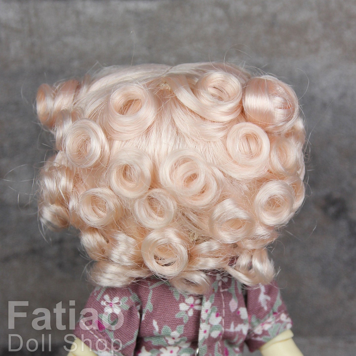 Fatiao - BJD Dollfie Lati Yellow Pukifee 5-6" Doll Wig - Light Pink