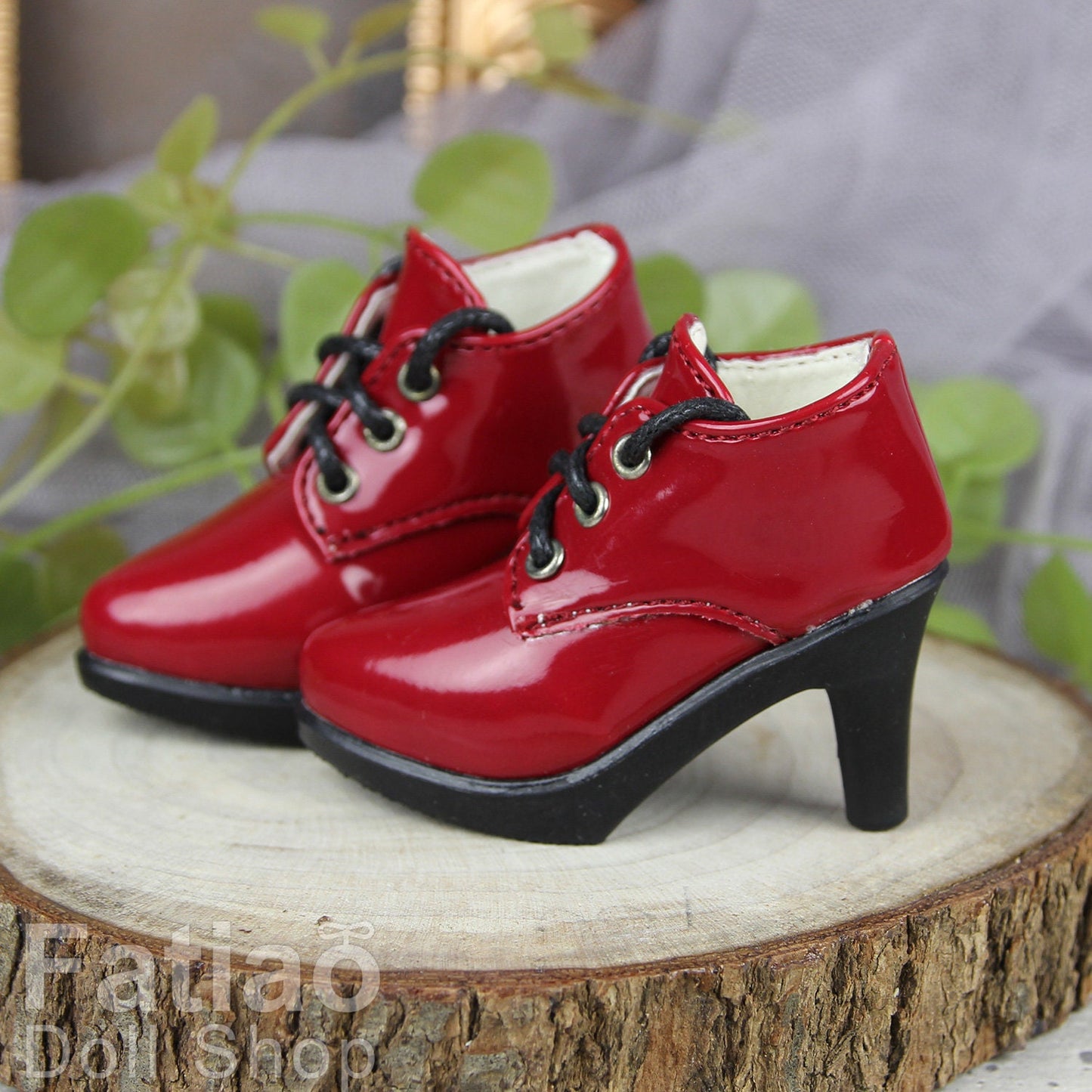 Fatiao - New 1/4 BJD Dollfie MSD High Heeled Shoes - Red (Size 5.5cm)