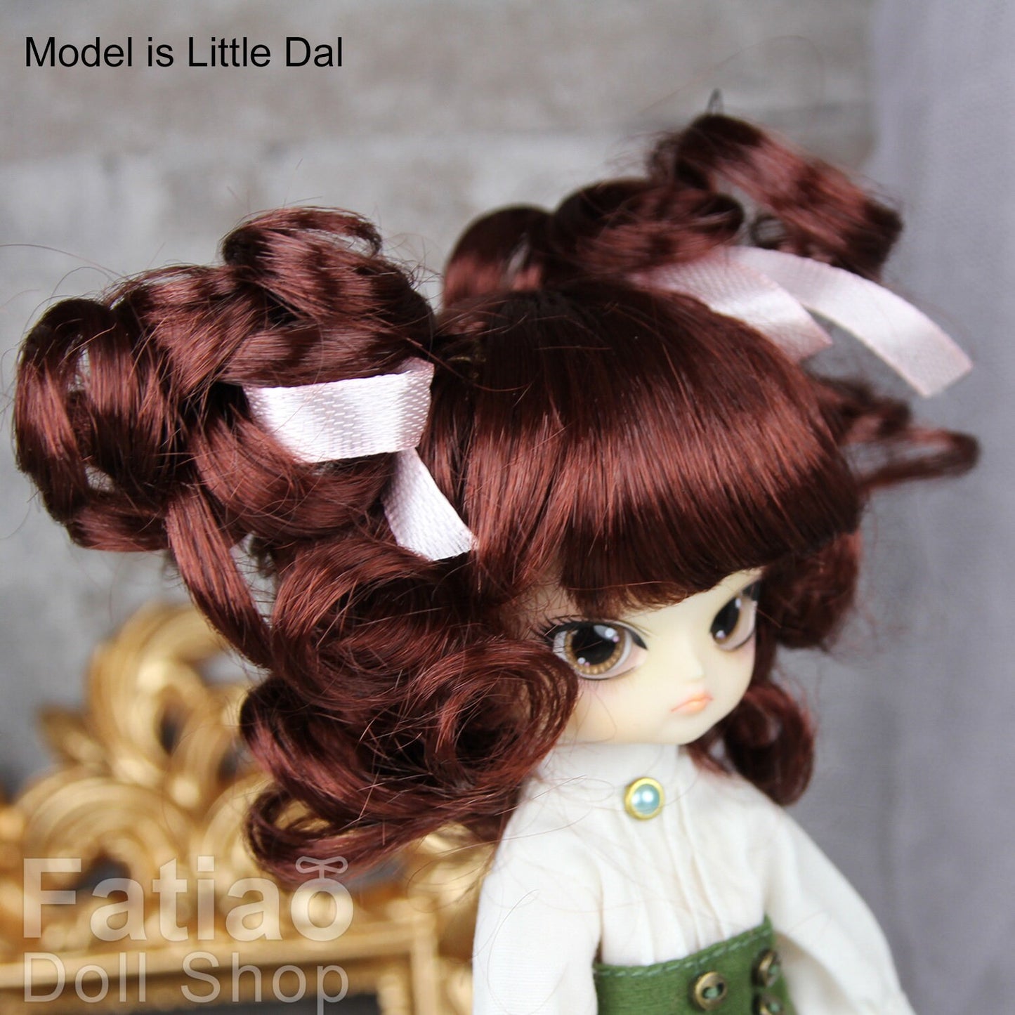 Fatiao - New Dollfie BJD Nendoroid / Little Dal Pullip / Dolls Wig - size 4-5" - Chocolate