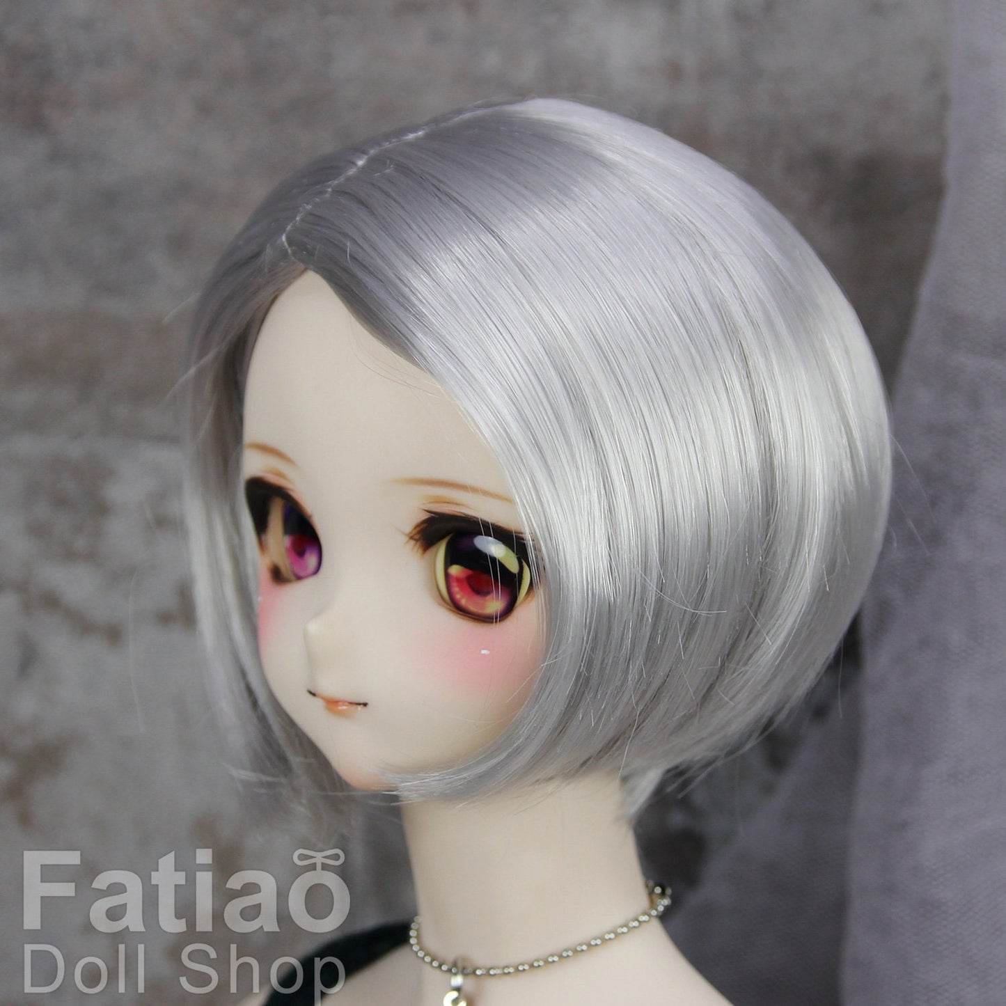 Fatiao - New Dollfie SD DD 1/3 BJD Dolls Wig size 8-9" - Gray