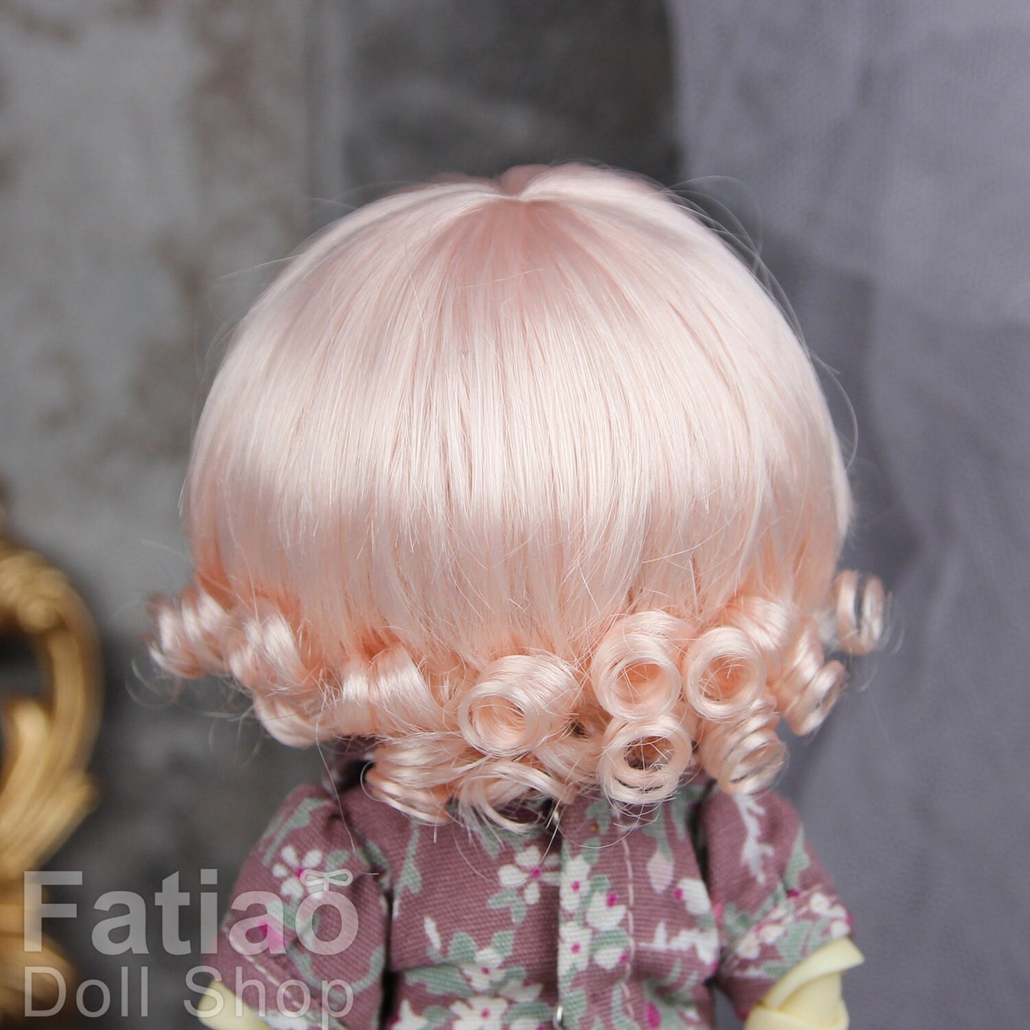 Fatiao - Dollfie Lati Yellow Pukifee 5-6" Doll Wig - Light Pink