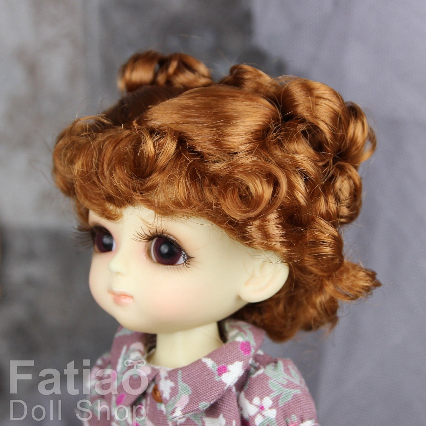 Fatiao - BJD Dollfie Lati Yellow Pukifee 5-6" Angel Doll Wig Caramel
