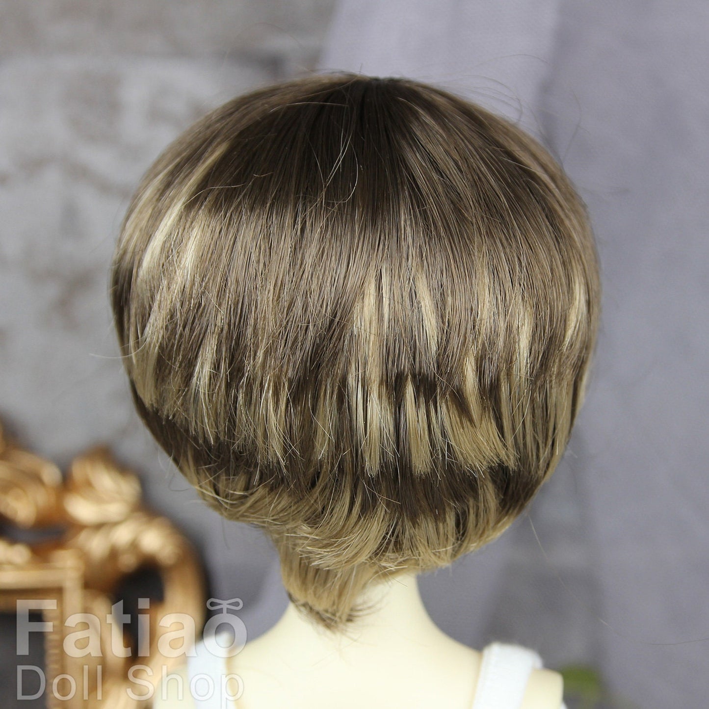 Fatiao - New Dollfie MSD Kaye Wiggs 1/4 BJD Size 7-8 inch Dolls Wig Umber & Baby Brown