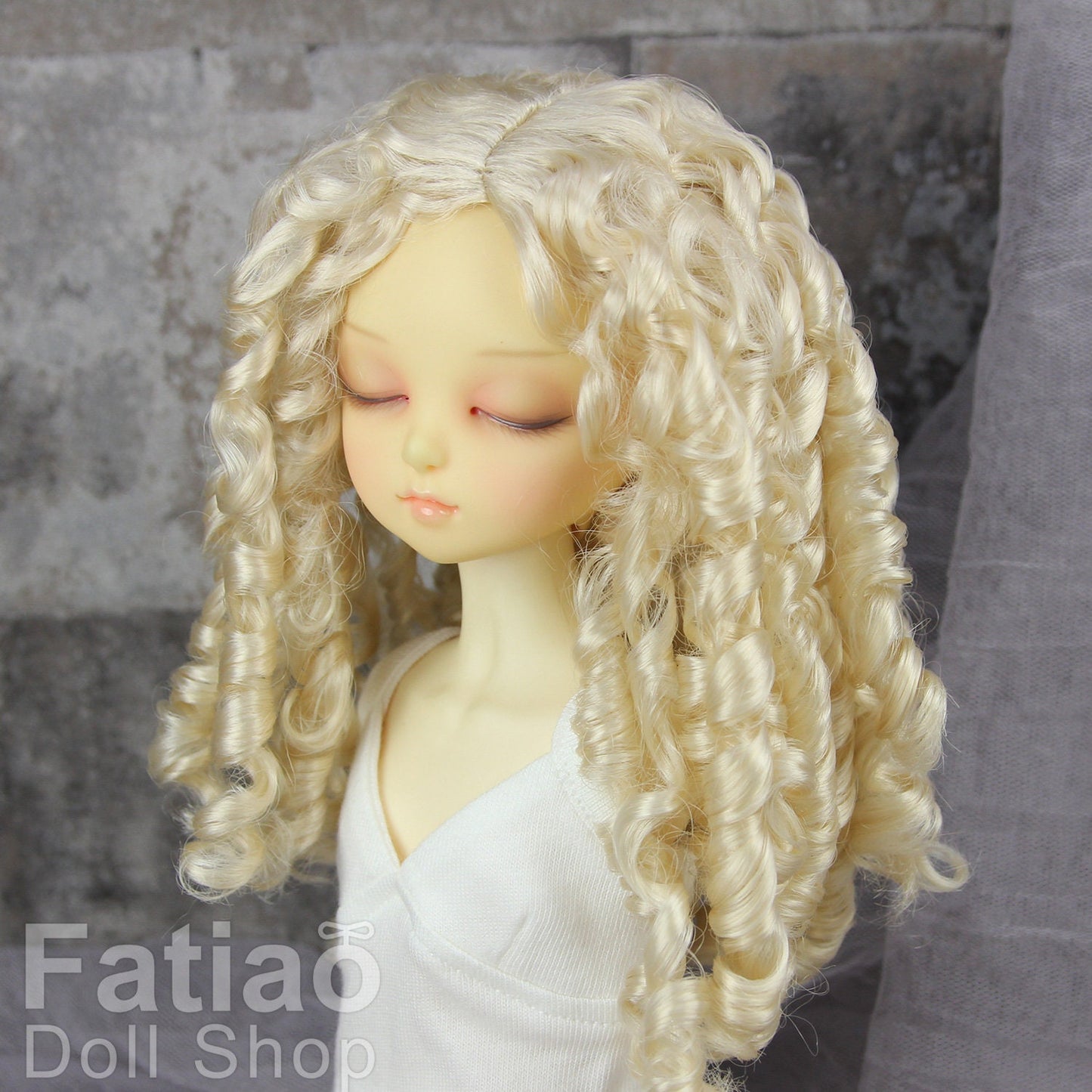 Fatiao - New Dollfie MSD Kaye Wiggs little darling doll 1/4 BJD Size 7-8 inch Dolls Wig - Blonde