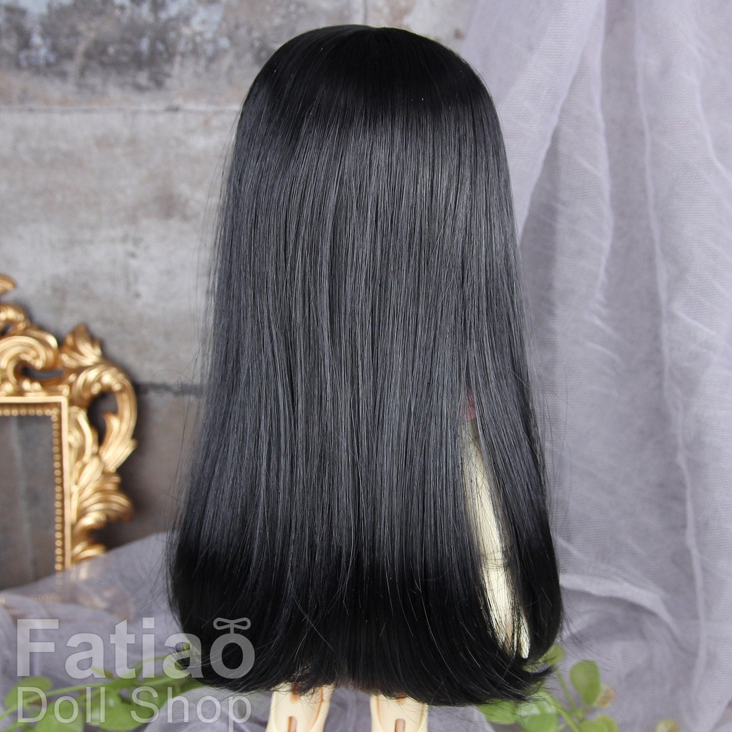 Fatiao - New Dollfie Yo-SD 1/6 BJD - Dolls Wig 6-7 inch - Black