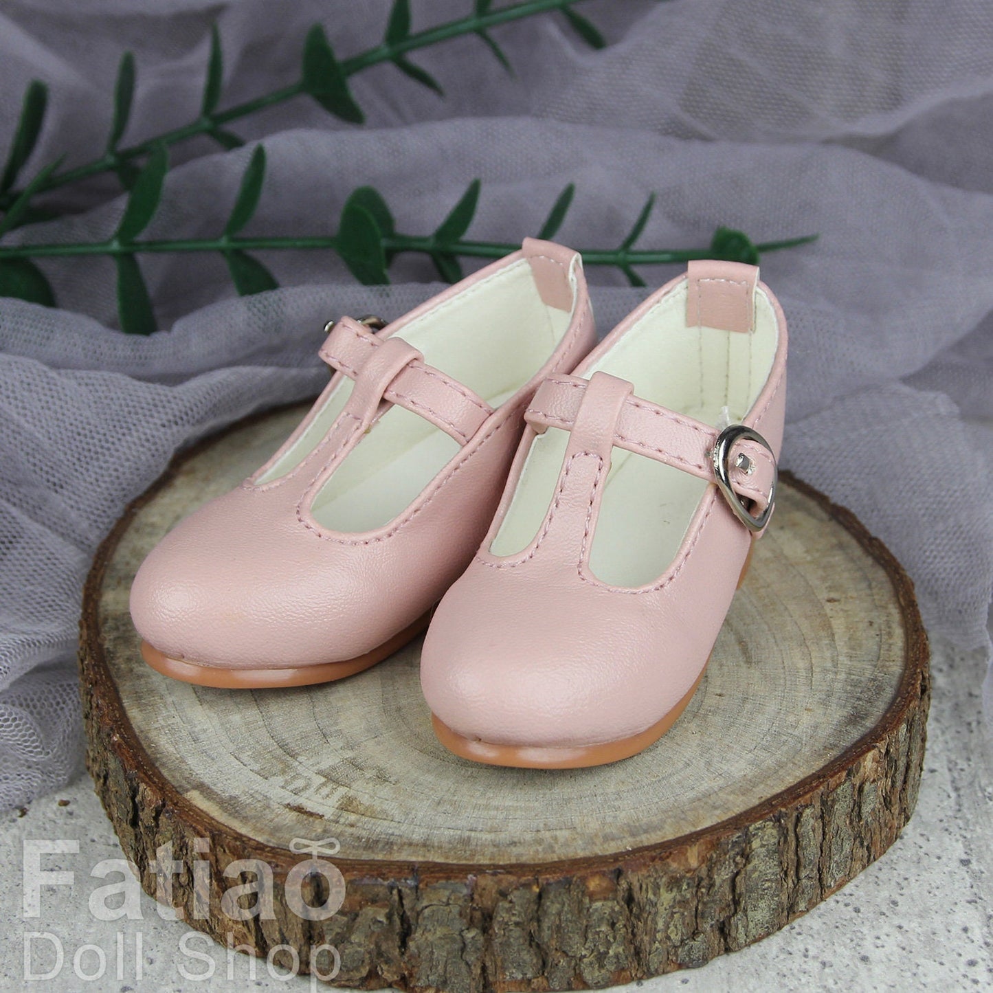 Fatiao - New 1/3 BJD Dollfie Dolls Mary Jane Shoes - Pink (Size 6.5cm)