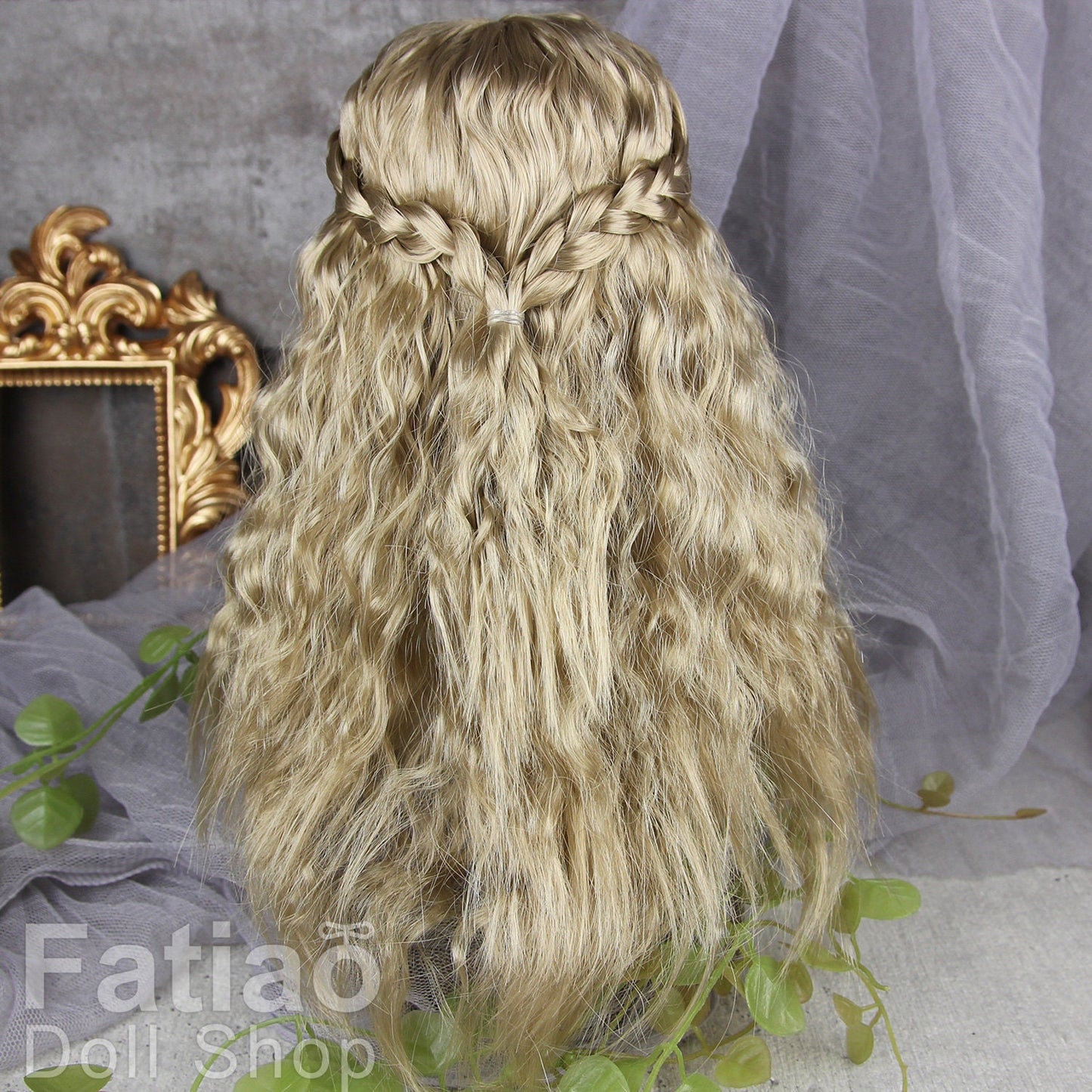 Fatiao - New Dollfie MSD Kaye Wiggs little darling doll 1/4 BJD Size 7-8 inch Dolls Wig - Baby Brown