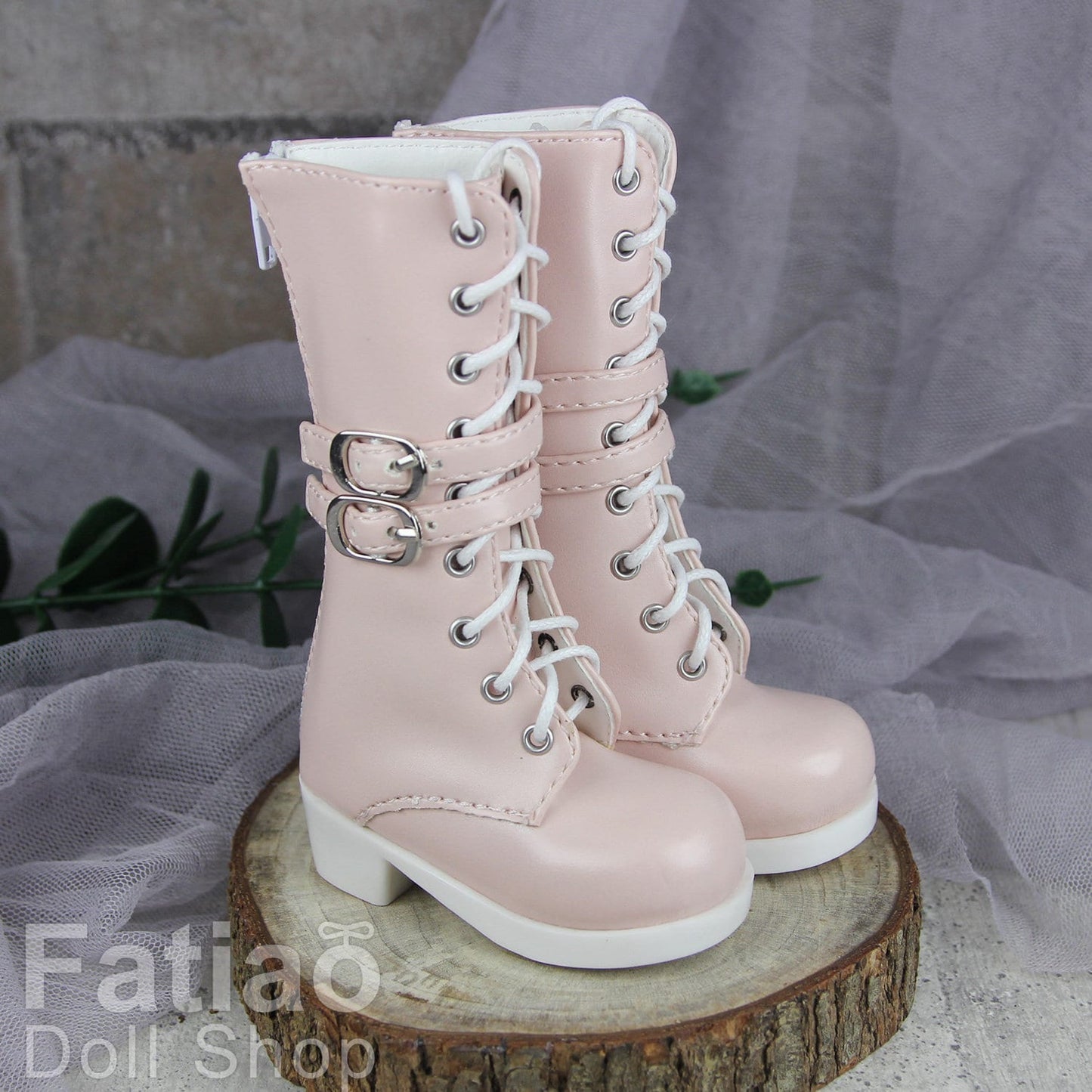 Fatiao - New 1/3 BJD Dollfie DD Dolls Shoes Boots - Pink (Size 6.5cm)