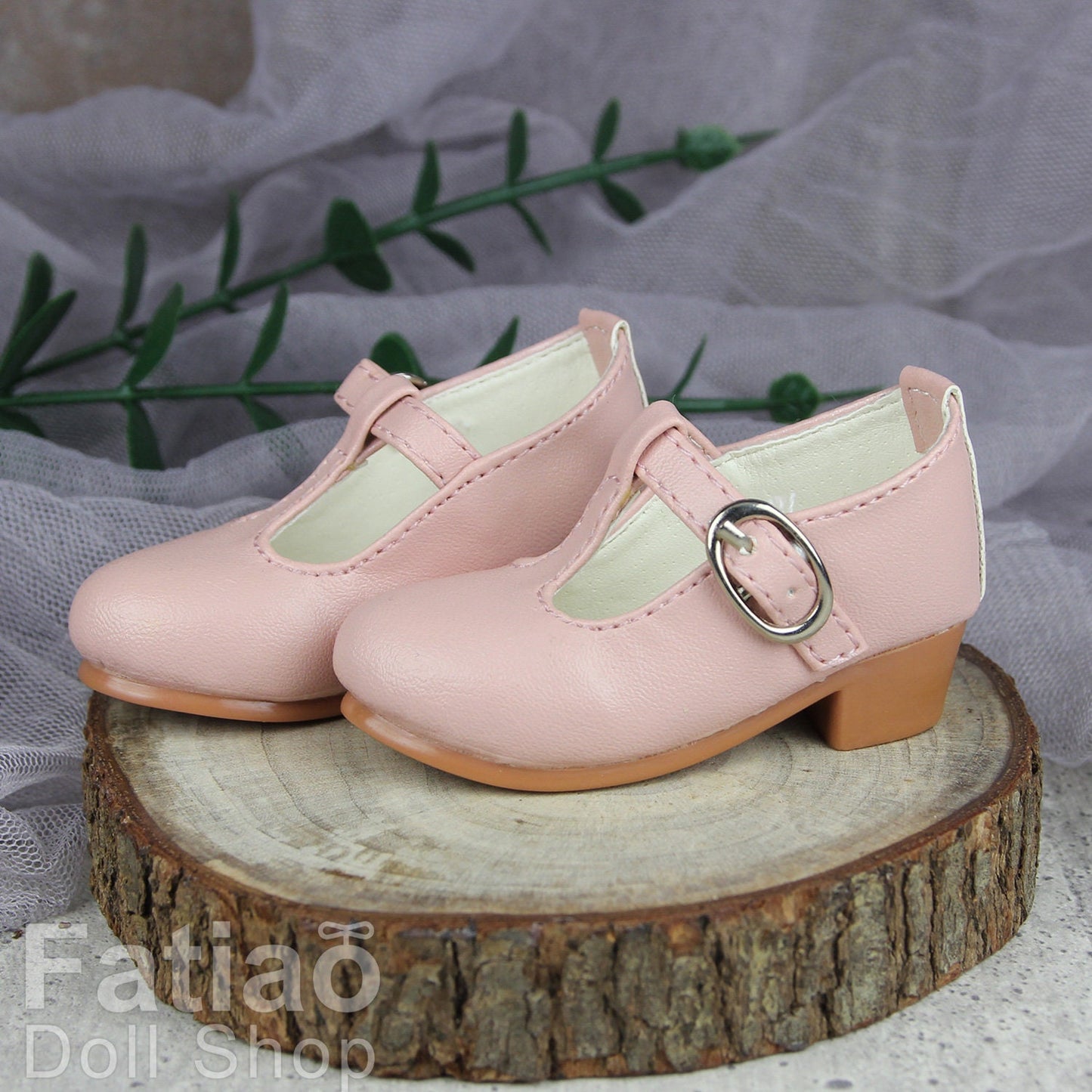 Fatiao - New 1/3 BJD Dollfie Dolls Mary Jane Shoes - Pink (Size 6.5cm)